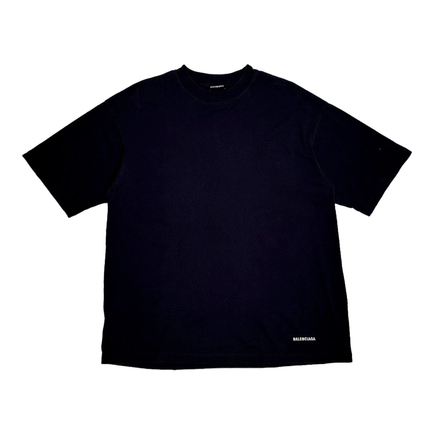 Balenciaga Embroidered Logo Short Sleeve Tee Shirt Grey Size US M / EU 48-50 / 2 - 1 Thumbnail