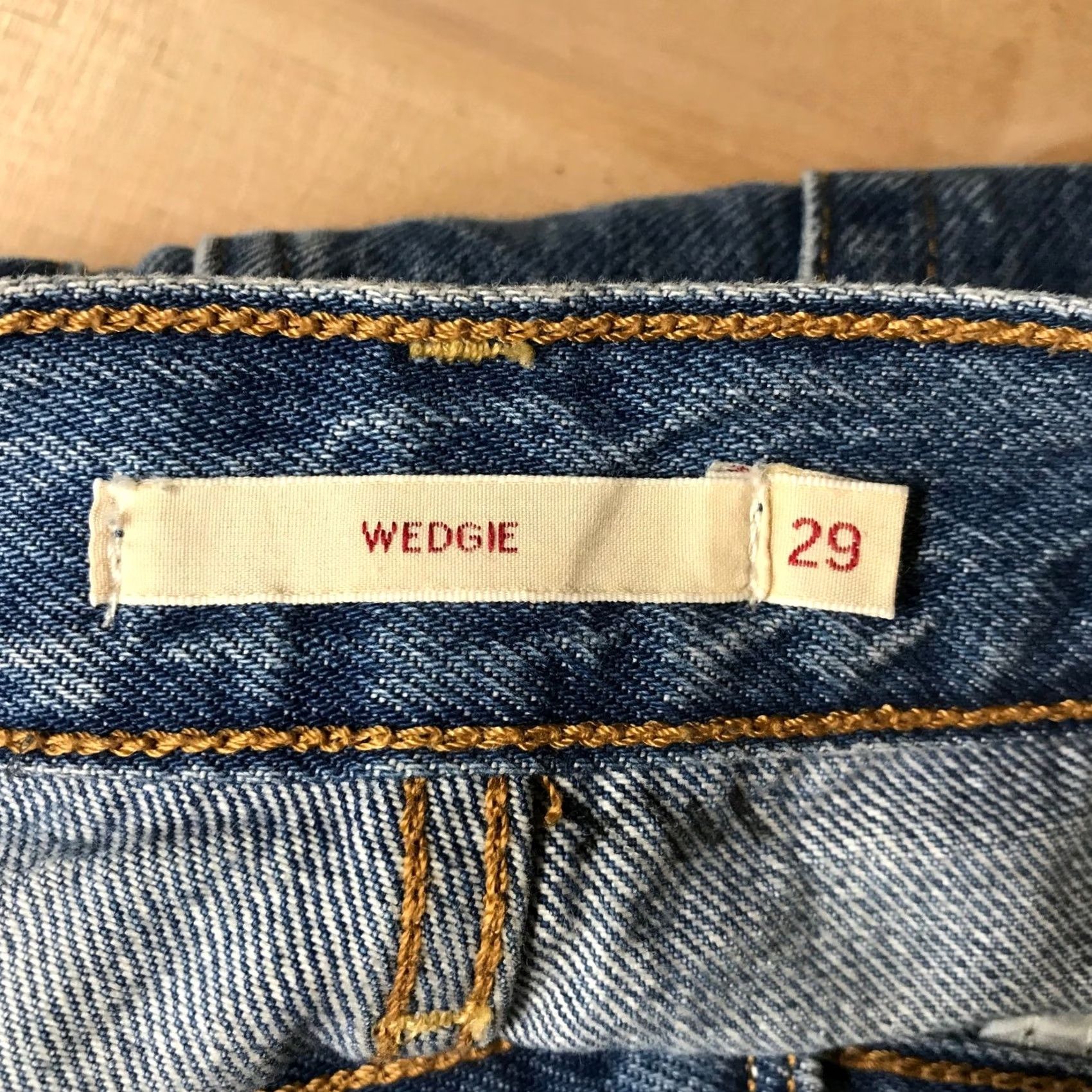 Levi's VINTAGE Levi's Wedgie Fit Straight Leg Jeans Women's 29 Blue Denim Size 29" - 7 Thumbnail