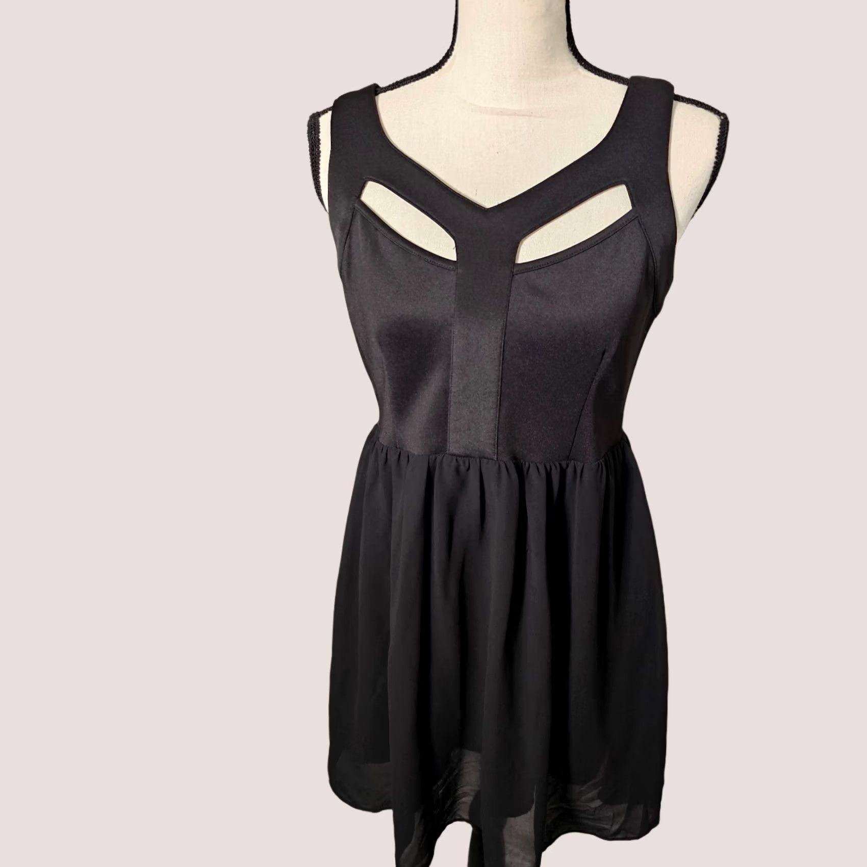 J Brand i Heart Joah Brand Womens Black Mini Dress Size M Lace Sleeveless Party Zippered Size M / US 6-8 / IT 42-44 - 1 Thumbnail