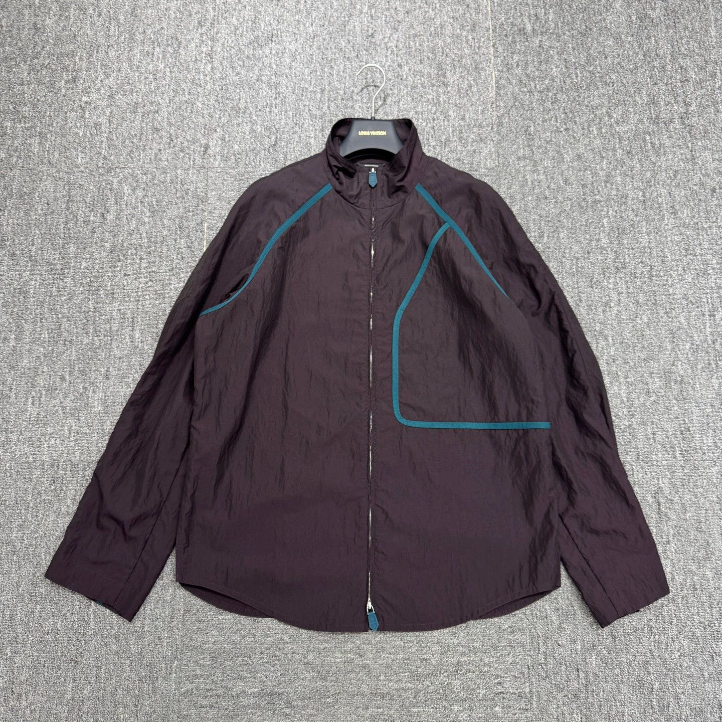 Hermes Hermes Midnight Purple colorblocked jacket Size US M / EU 48-50 / 2 - 1 Thumbnail