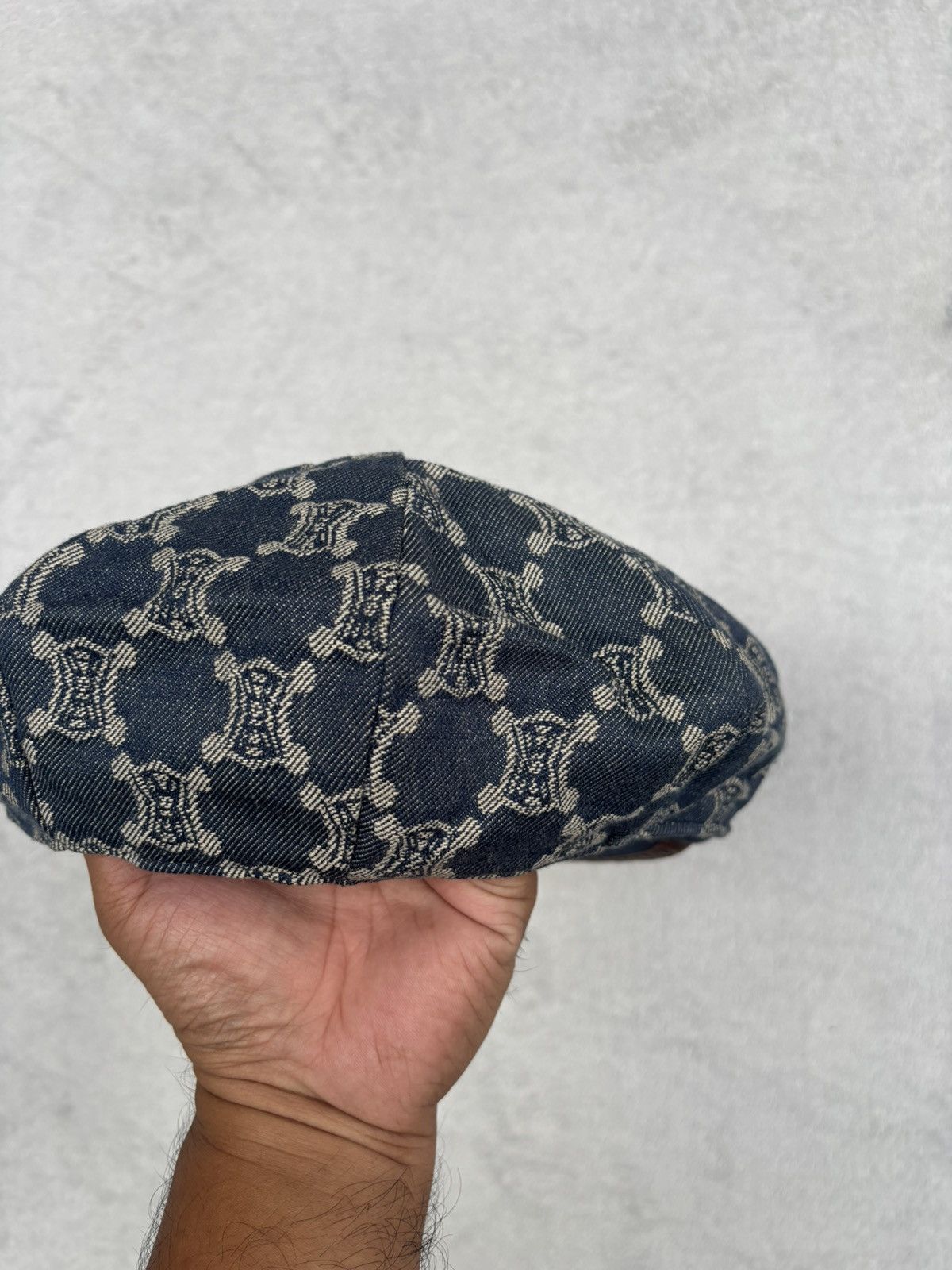Celine Archive Celine Monogram Macadam Newsboy Cap Size ONE SIZE - 9 Thumbnail