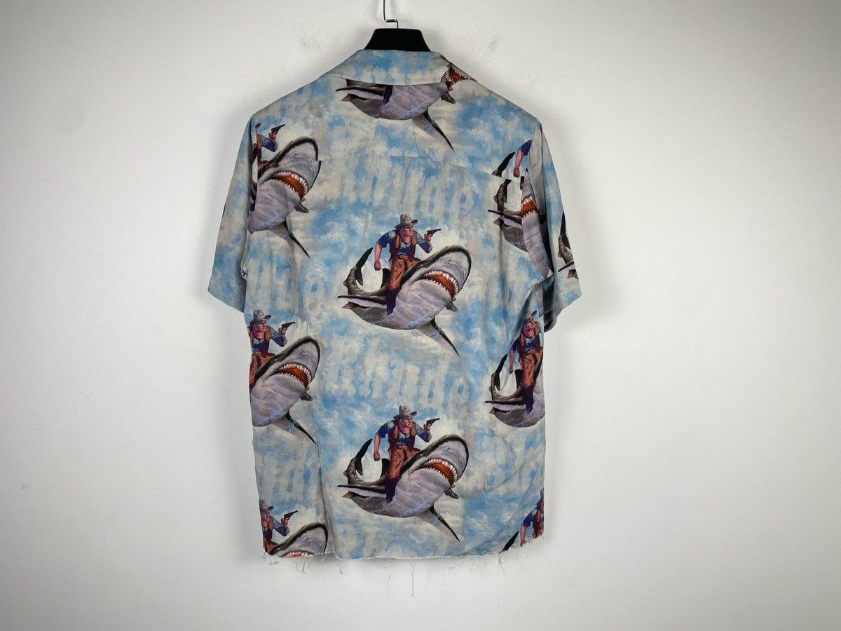 Rhude Rhude Shark Printed Distressed Button Ups Shirt Size US XS / EU 42 / 0 - 5 Thumbnail