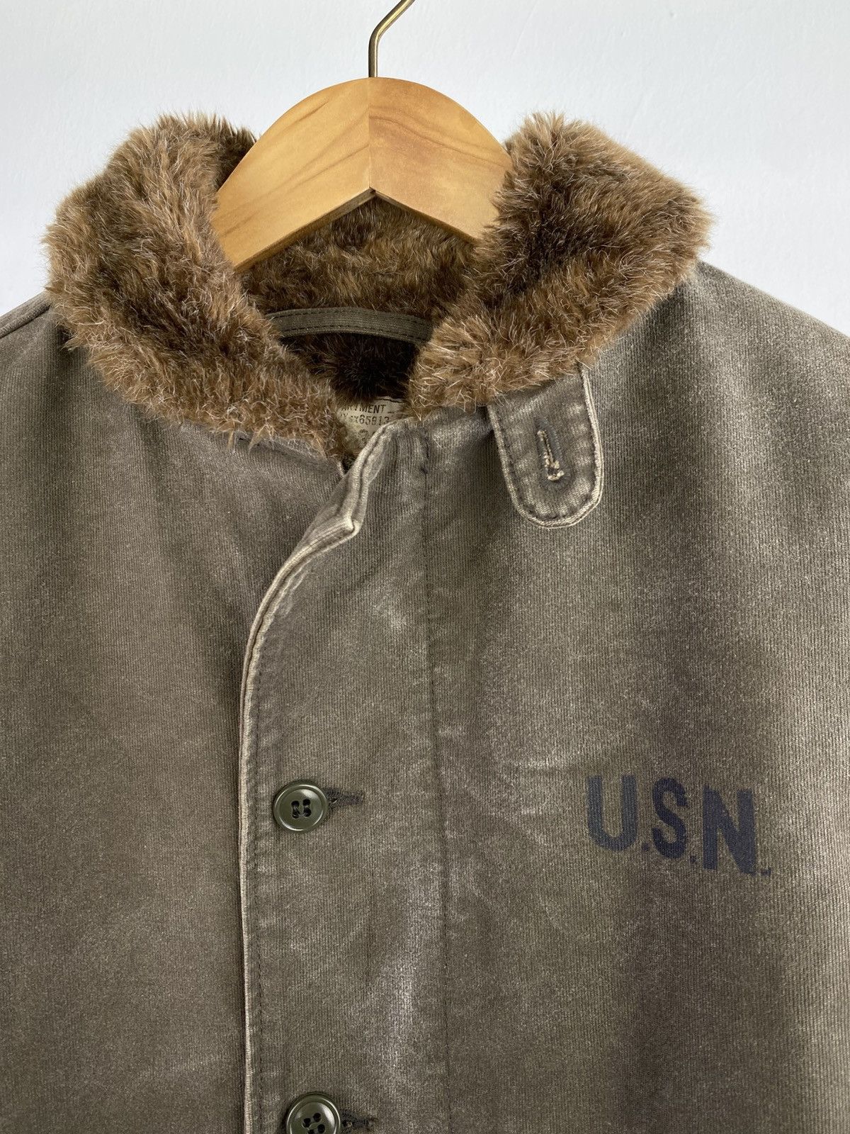 Japanese Brand Vintage 60’s Repro USN N1 Deck Sunfaded Jacket by Houston Size US M / EU 48-50 / 2 - 3 Thumbnail