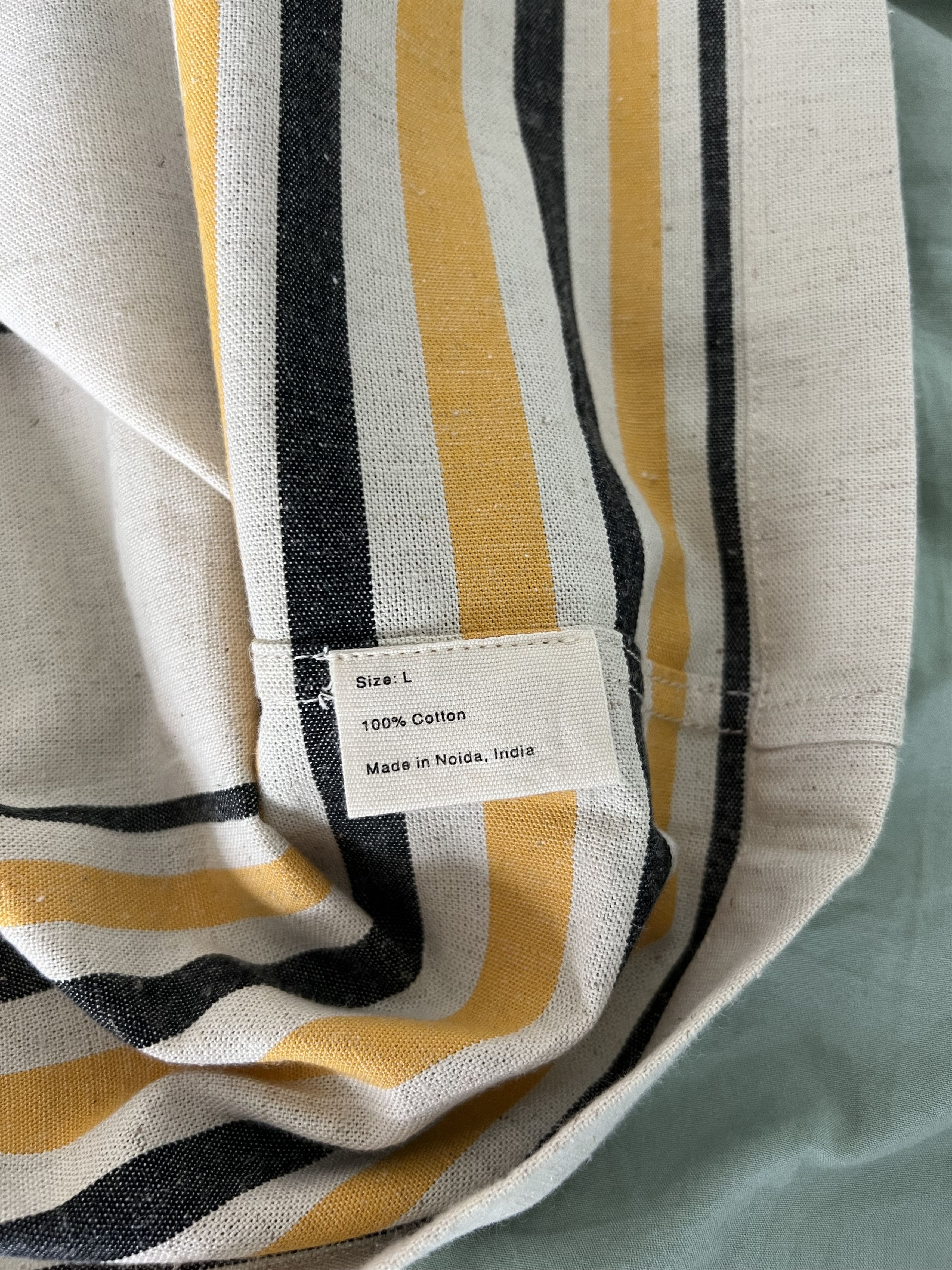 Bode Bode Namesake Stripe SS Shirt in Ecru Yellow Size US L / EU 52-54 / 3 - 11 Thumbnail