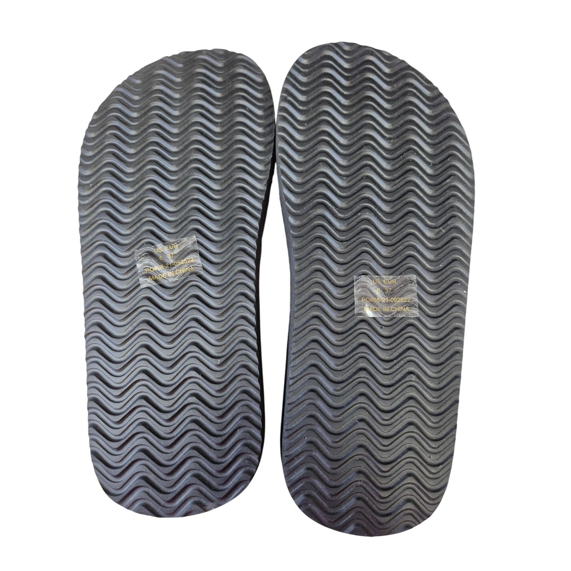 Other Norty Womens Flip-Flops Size 6 Fuscia Striped Strap Rubber S Size US 6 / IT 36 - 4 Thumbnail