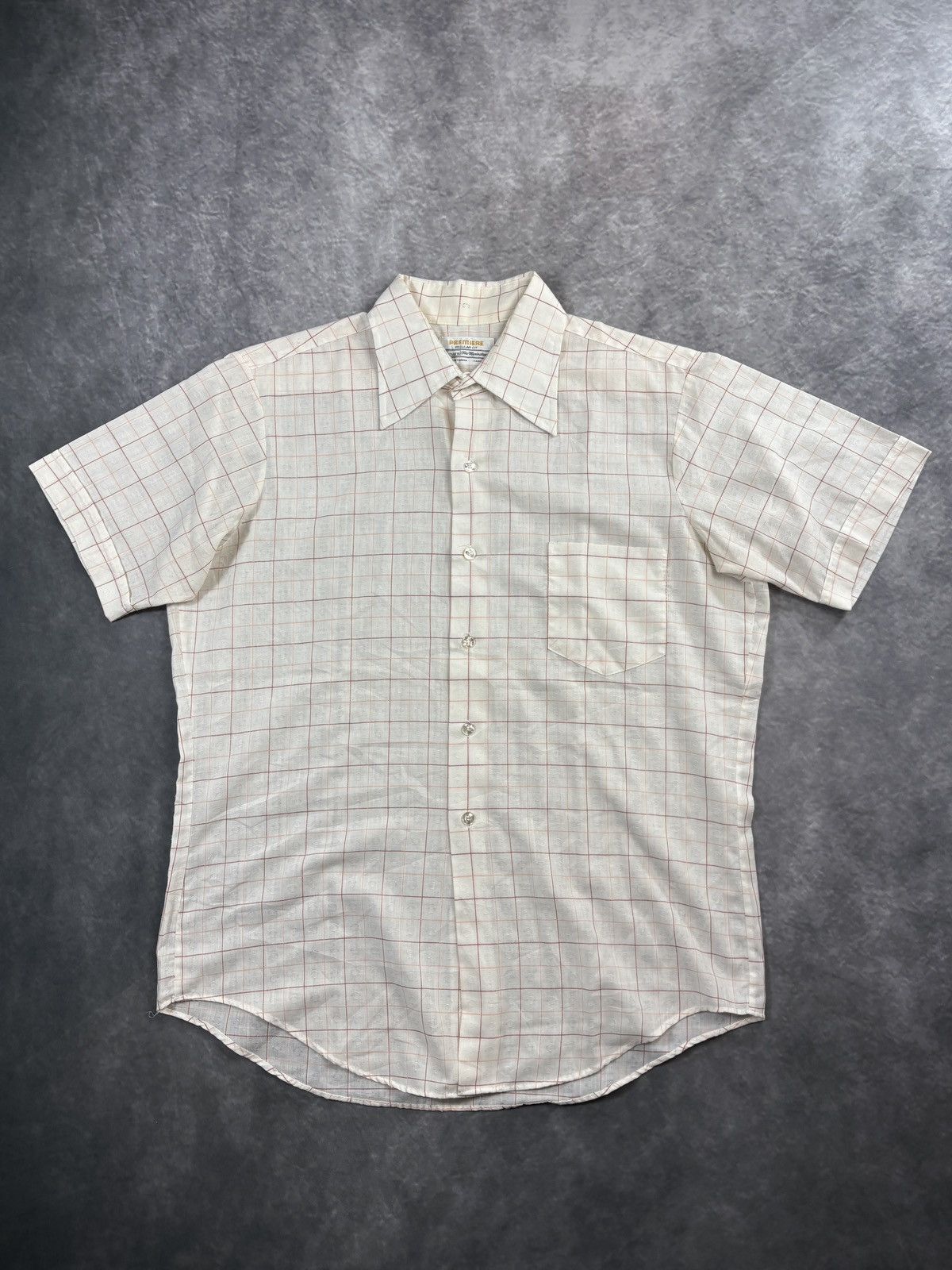 Sears 1970s Vintage Sears Shortsleeve Shirt Perma Sheer Mesh Heart Size US M / EU 48-50 / 2 - 2 Thumbnail