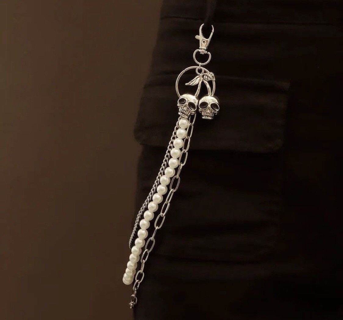 Jewelry Punk Waist Pants Chain Wallet Chain Skull Keychain Size ONE SIZE - 3 Thumbnail