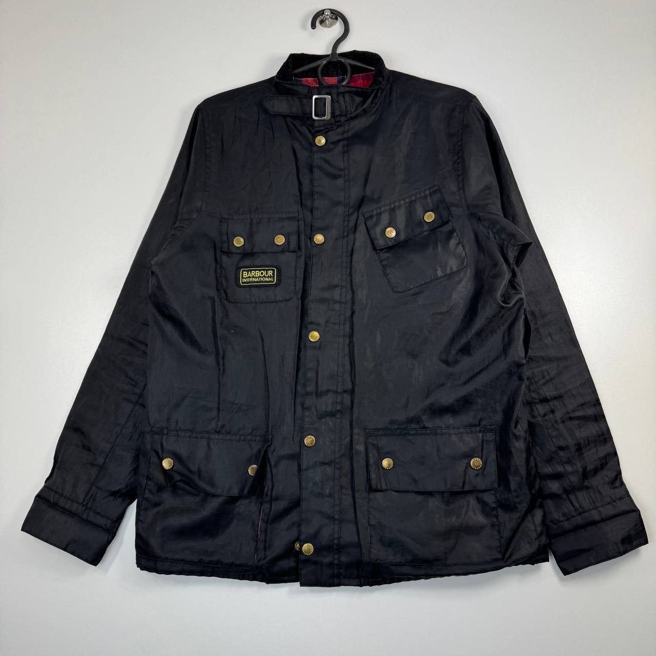 Barbour Barbour International Wax Jacket Black Boys Size XXL 14-15Y Size US XXS / EU 40 - 1 Thumbnail
