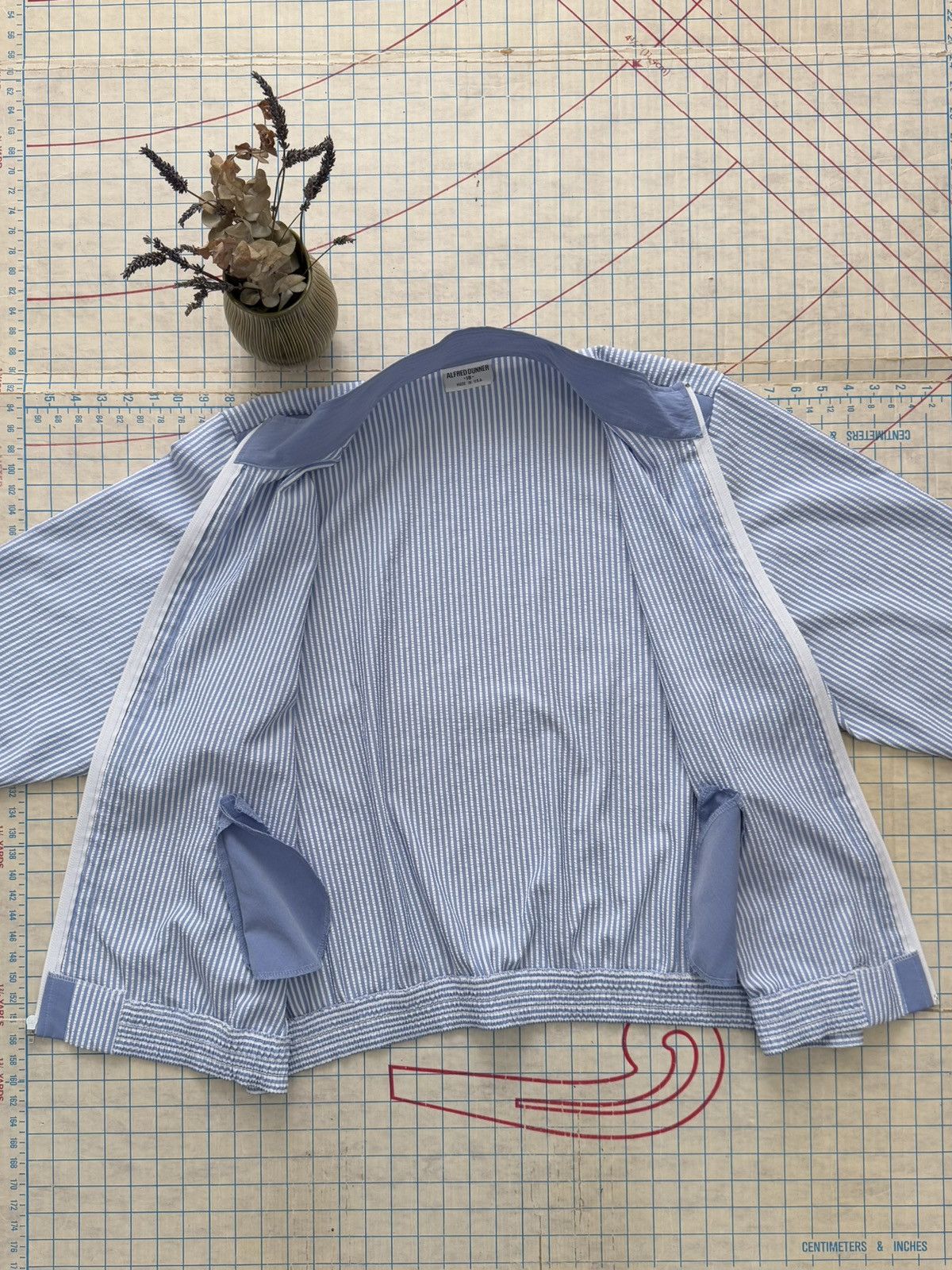 Other × Vintage Vintage Alfred Dunner Seersucker Full Zip Jacket Women’s 18 Size XL / US 12-14 / IT 48-50 - 7 Thumbnail
