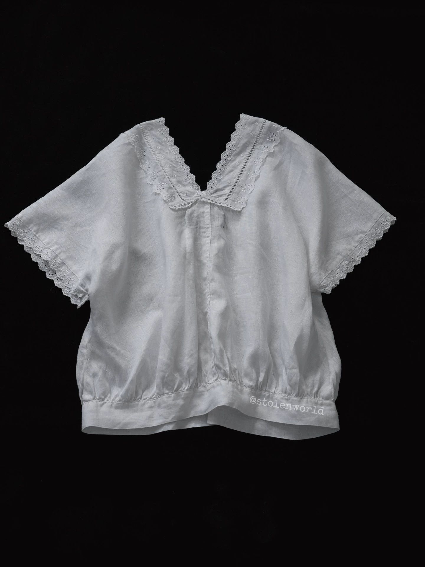 Comme des Garcons tricot comme des garçons 2011ss linen lace blouse Size S / US 4 / IT 40 - 4 Thumbnail
