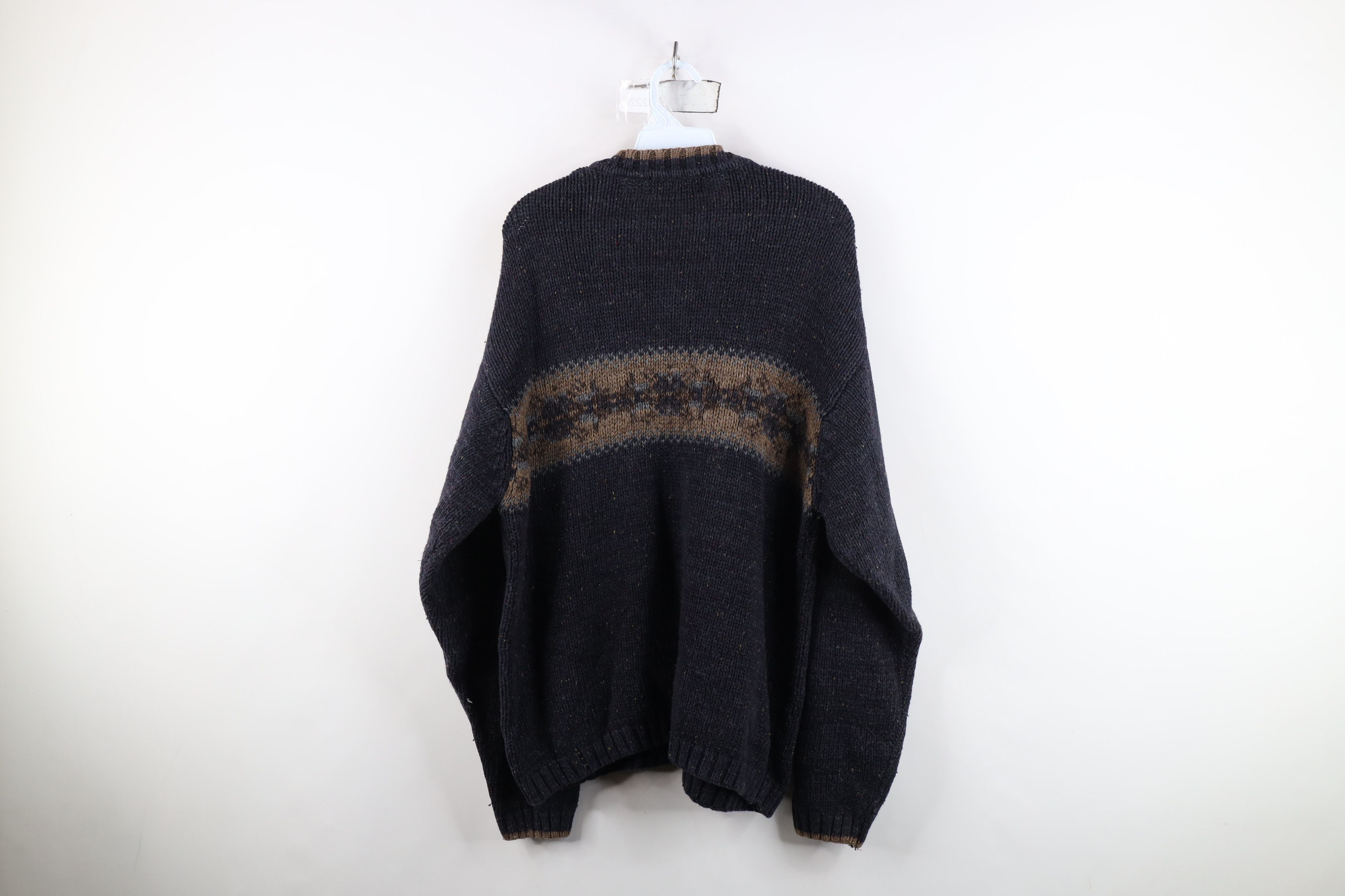 Vintage Vintage 90s Streetwear Wool Blend Knit Fair Isle Sweater Size US XL / EU 56 / 4 - 10 Thumbnail