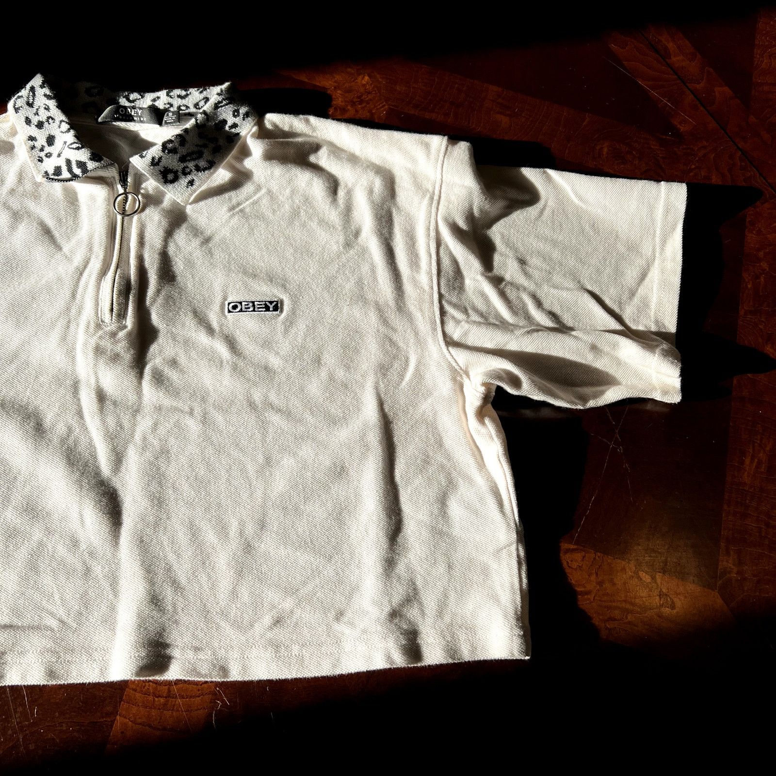 Obey Collared Leopard Print Boxy Crop Size S / US 4 / IT 40 - 4 Thumbnail