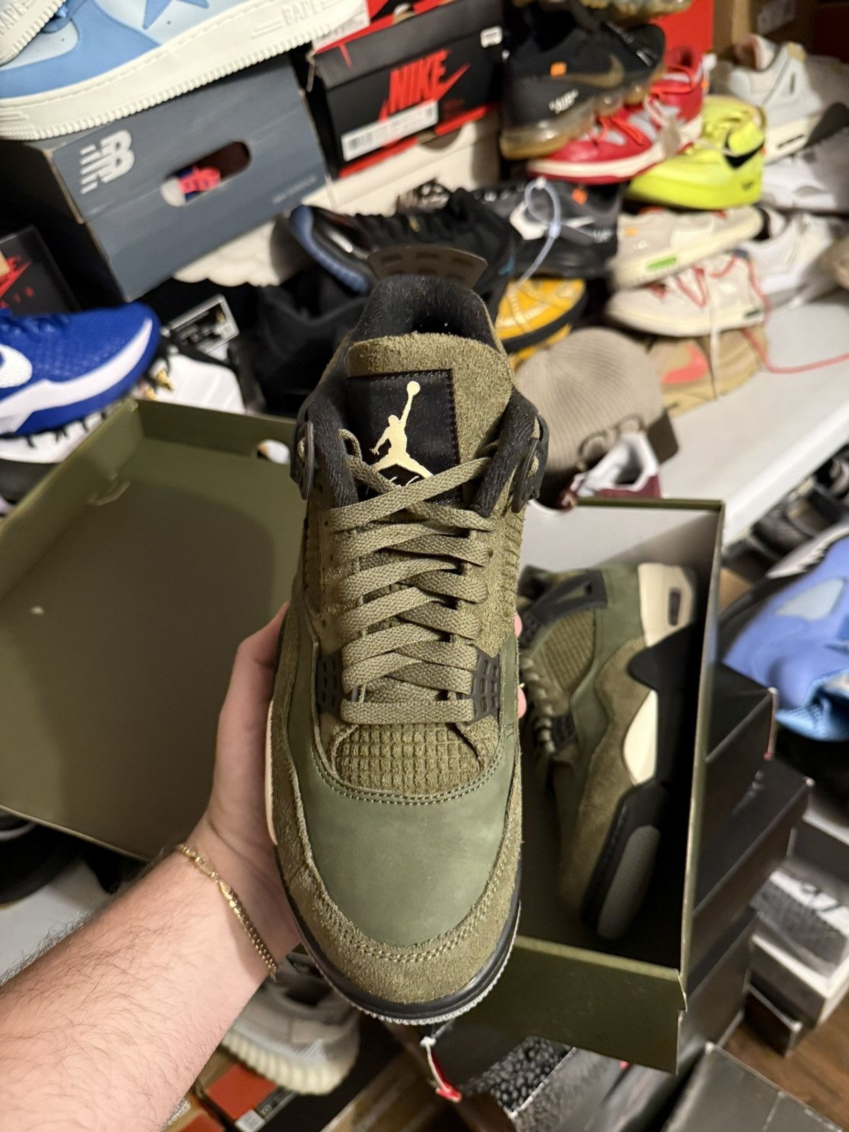Jordan Brand Jordan retro 4 craft olive sz 9.5 Size US 9.5 / EU 42-43 - 2 Thumbnail