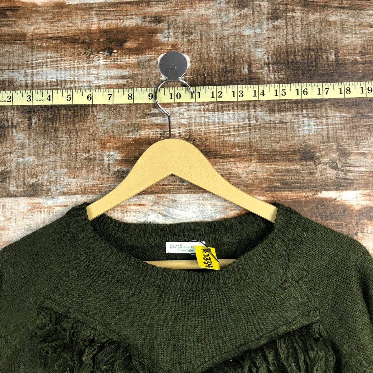 Homespun Knitwear × Japanese Brand Earth Music & Econology D.Green Knitwear #A2334 Size S / US 4 / IT 40 - 4 Thumbnail