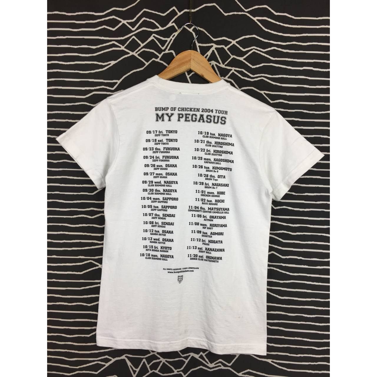 Band Tees × Japanese Brand × Vintage Vtg Bump of Chicken Rock Band My Pegasus 2004 Japan Tour Tee Size US S / EU 44-46 / 1 - 7 Thumbnail