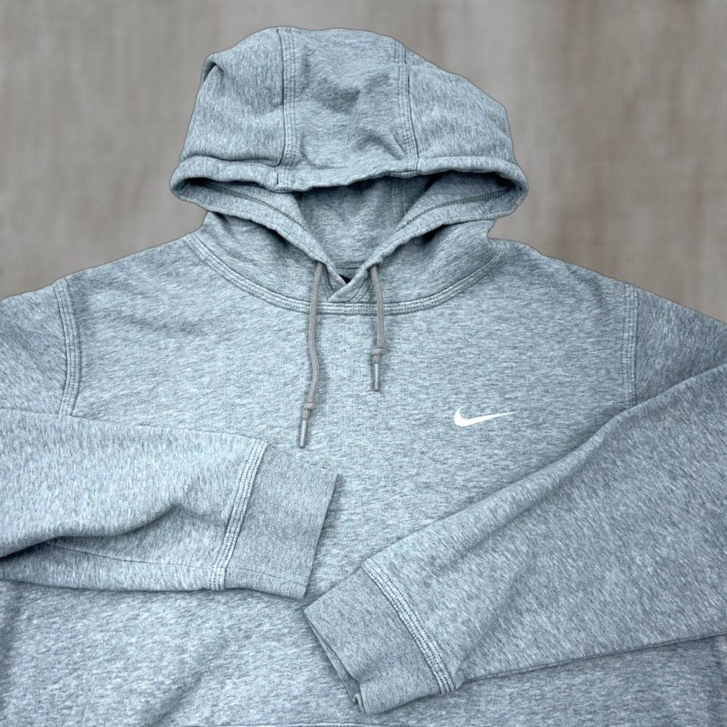 Nike Nike Hoodie Men L Gray White Sweatshirt Sweater Mini Swoosh Check Heather A4 Size US L / EU 52-54 / 3 - 1 Thumbnail