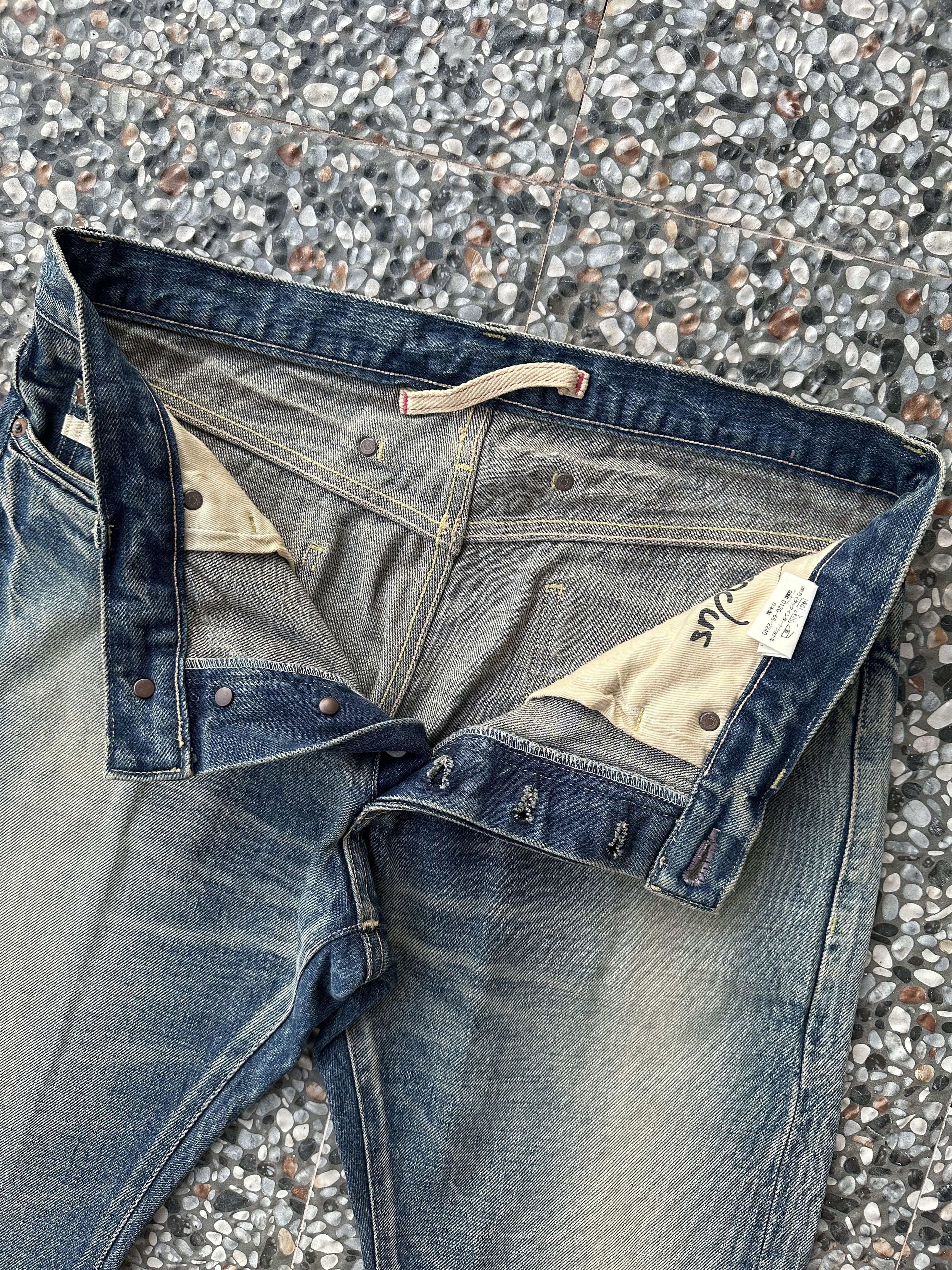 Exodus Vintage Japanese Brand Exodus Distressed Selvedge Denim Jean Size US 32 / EU 48 - 16 Thumbnail
