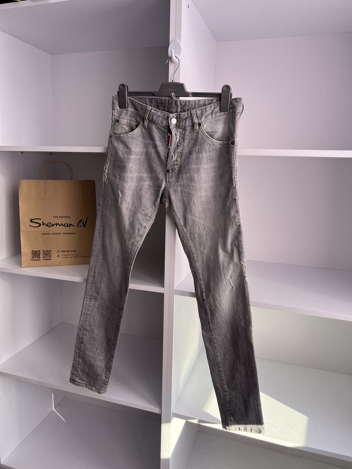 Designer × Dsquared2 × Vintage Vintage Dsquared2 Luxury Gray Pants Size US 30 / EU 46 - 4 Thumbnail