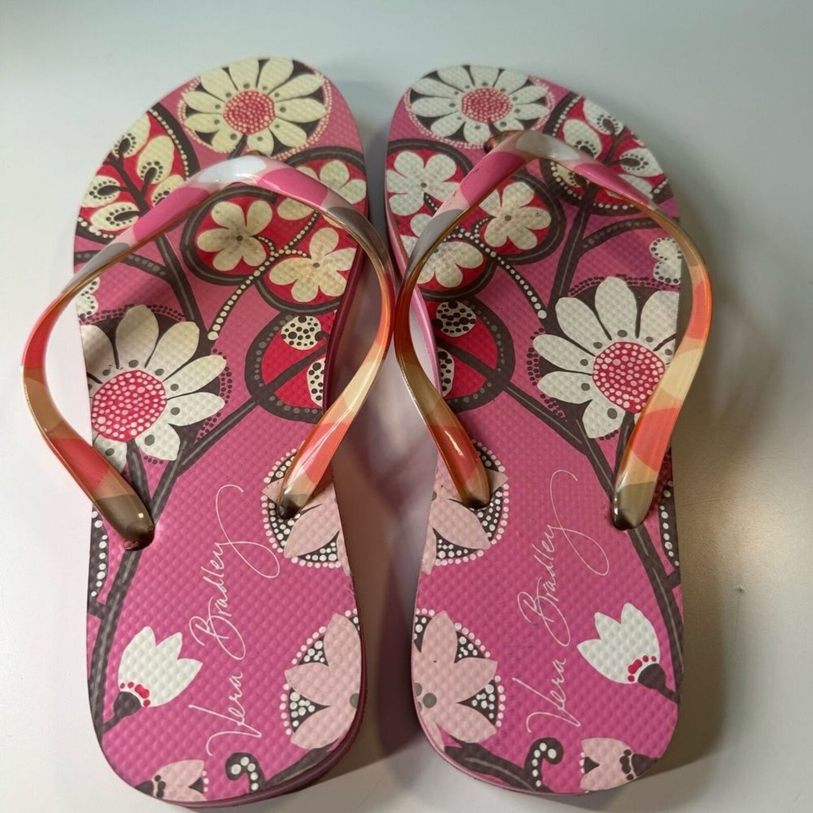 Vera Bradley Vera Bradley Floral Flip Flops Size 7/8 Size US 7 / IT 37 - 5 Thumbnail