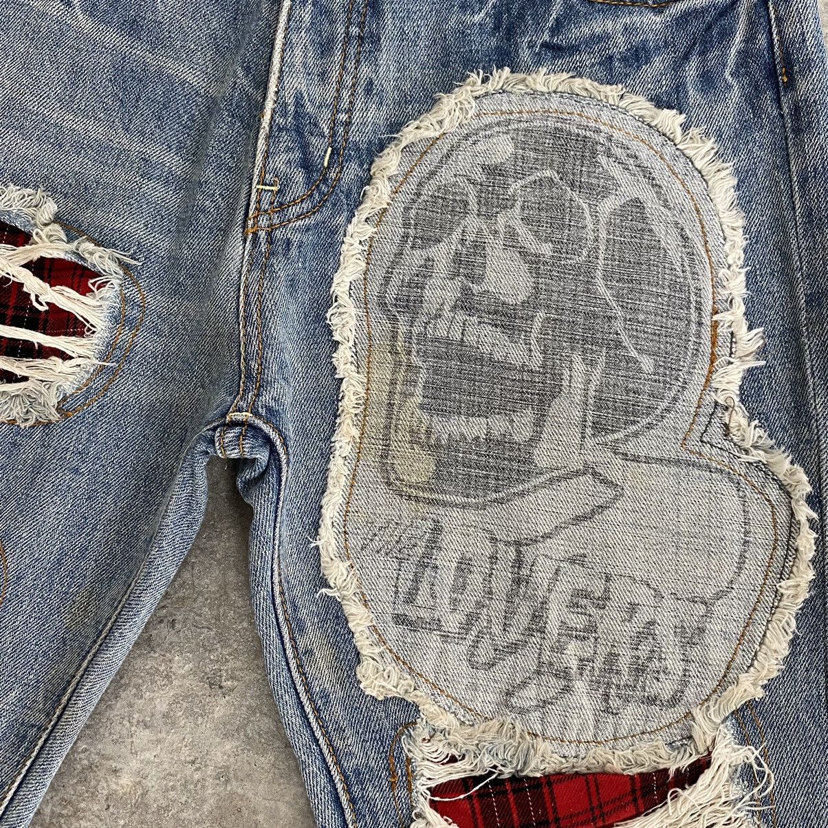 A.F.F.A. Vintage Lover’s Rock Japan Distressed Jeans Size US 30 / EU 46 - 5 Thumbnail