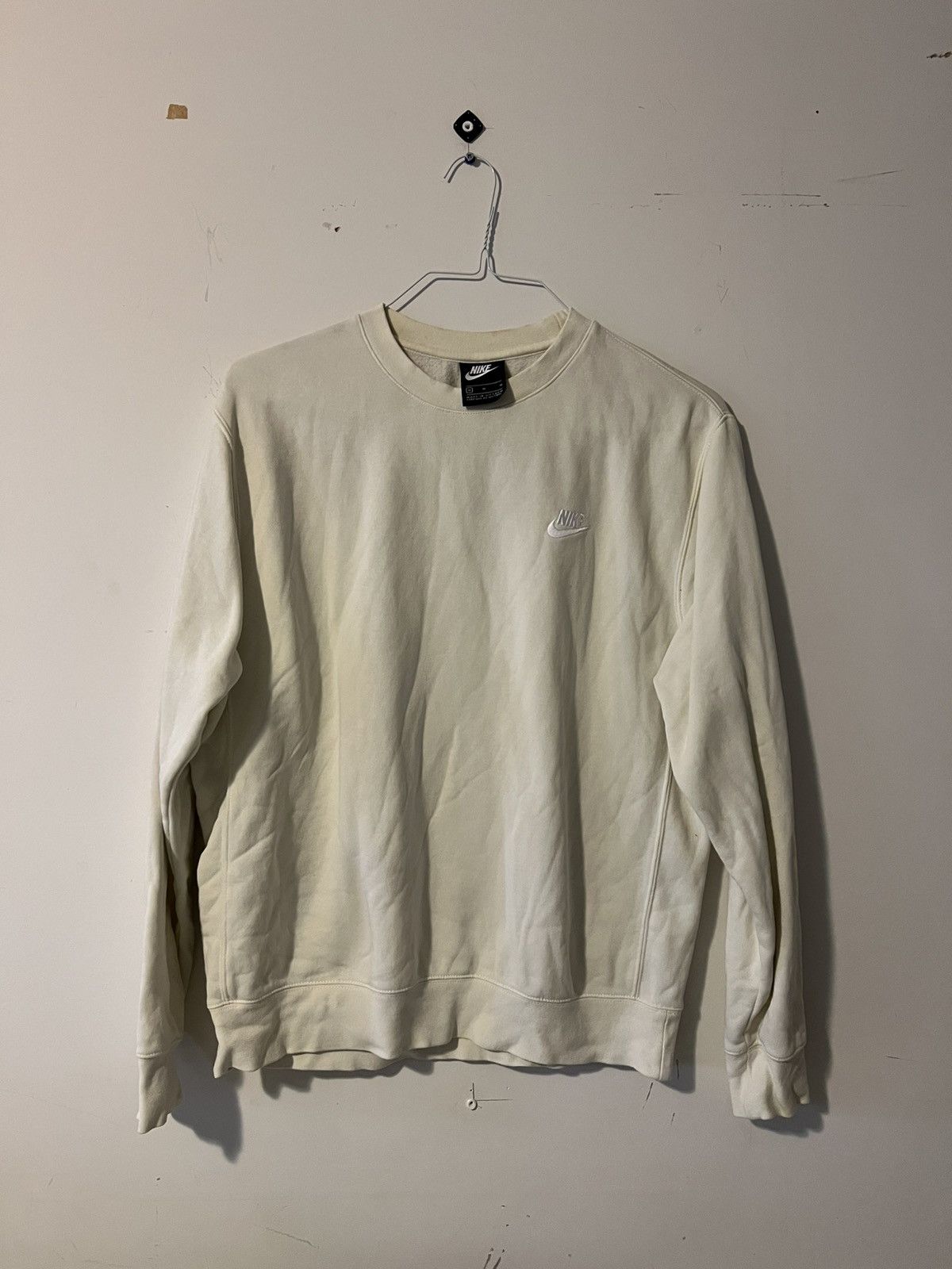 Nike Nike Crewneck Sweater (Cream) Size US M / EU 48-50 / 2 - 1 Thumbnail