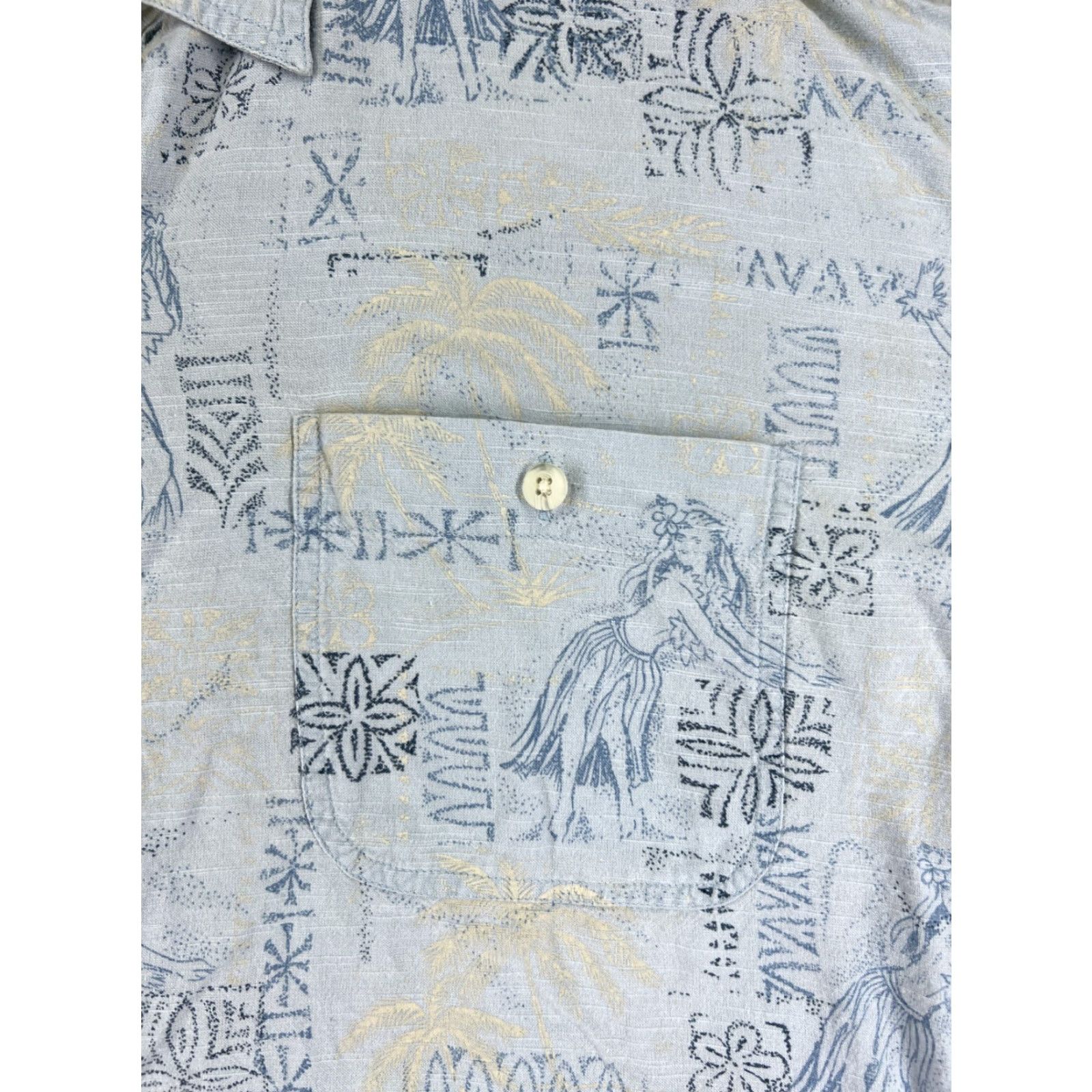 Vintage Half Moon Bay Shirt Men Blue Floral Hawaiian Button-Up Short Sleeve X-Large Size US XL / EU 56 / 4 - 6 Thumbnail