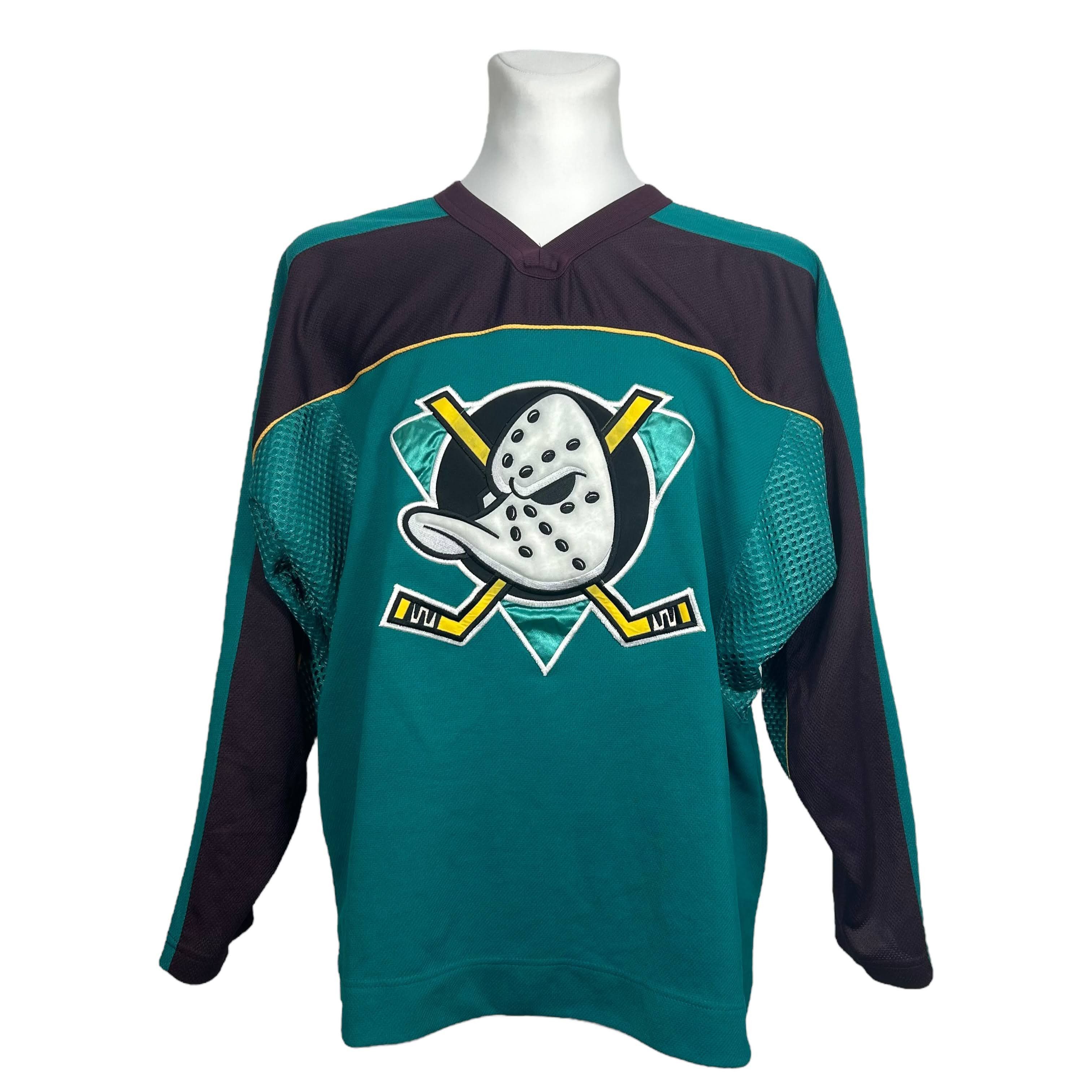NHL × Pro Player Proplayer Anaheim Mighty Ducks 1998 Green NHL Jersey L Size US L / EU 52-54 / 3 - 1 Thumbnail