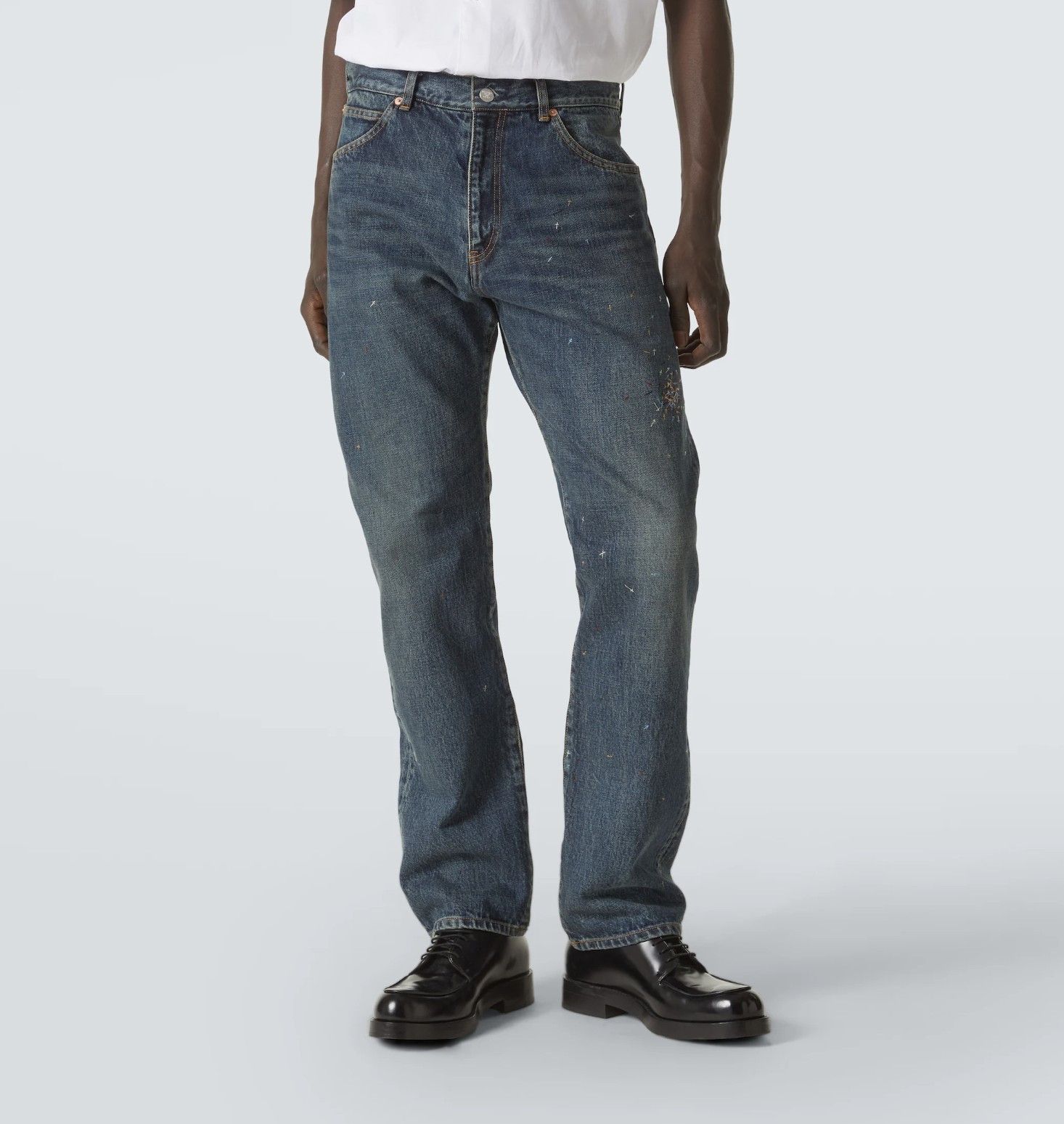 Undercover Embroidered Crosses Painter Jeans - UNISEX Size US 32 / EU 48 - 1 Thumbnail
