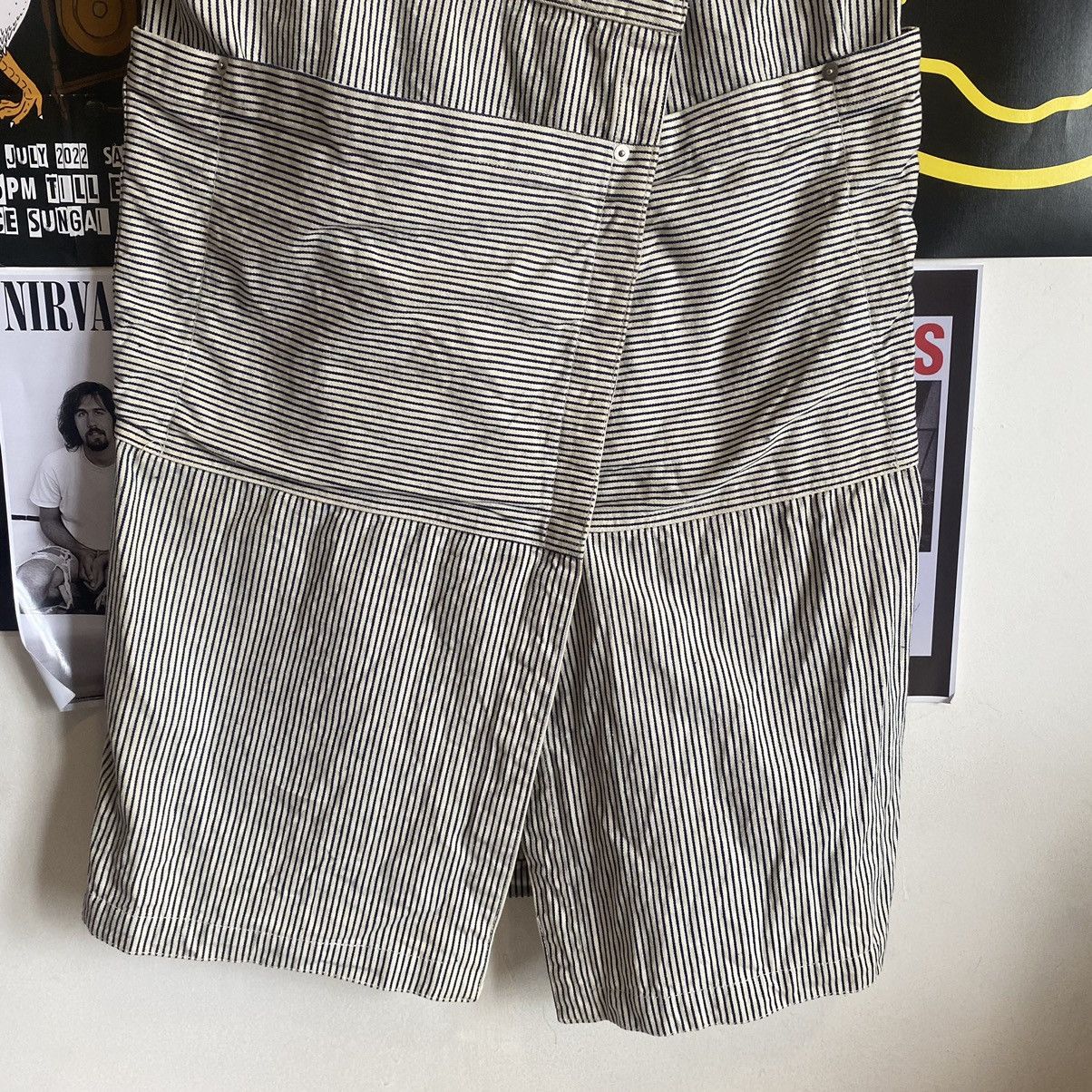 Issey Miyake Vintage Issey Miyake Hickory Stripe Overalls Dress Size S / US 4 / IT 40 - 3 Thumbnail