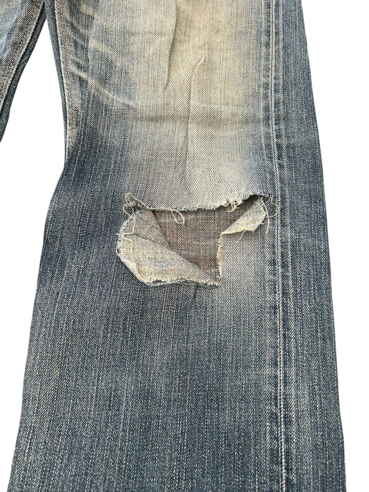Japanese Brand × Kapital × Vintage Vintage Edwin Selvedge Distressed Denim Jeans Size US 32 / EU 48 - 3 Thumbnail
