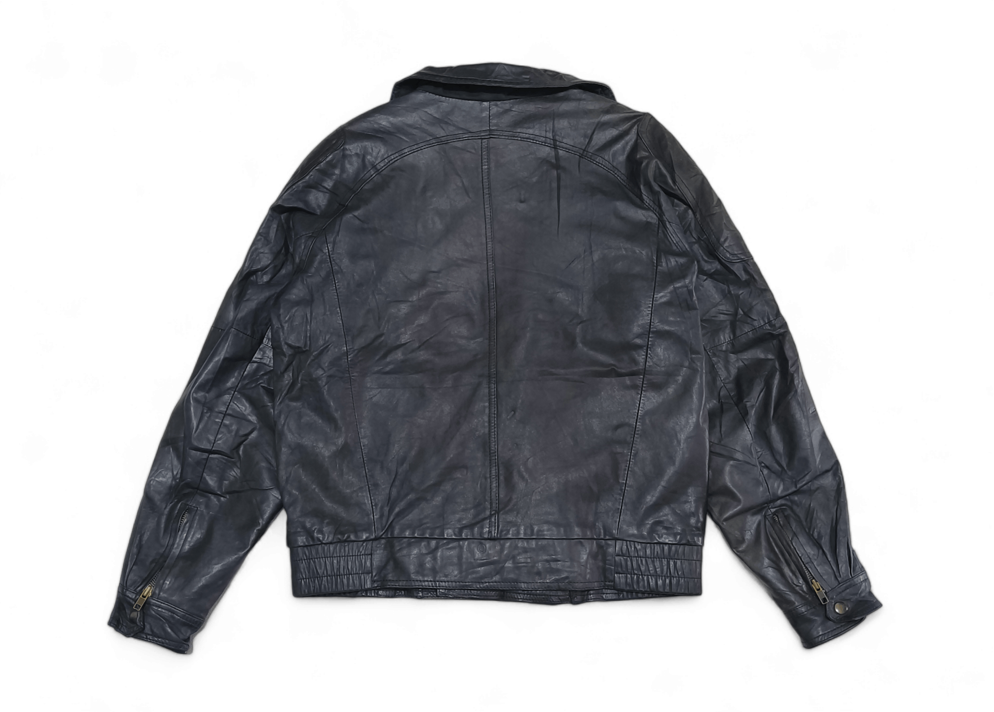 Other Vintage Deadstock Tannery West Ramones Style Leather Jacket Size US L / EU 52-54 / 3 - 3 Thumbnail