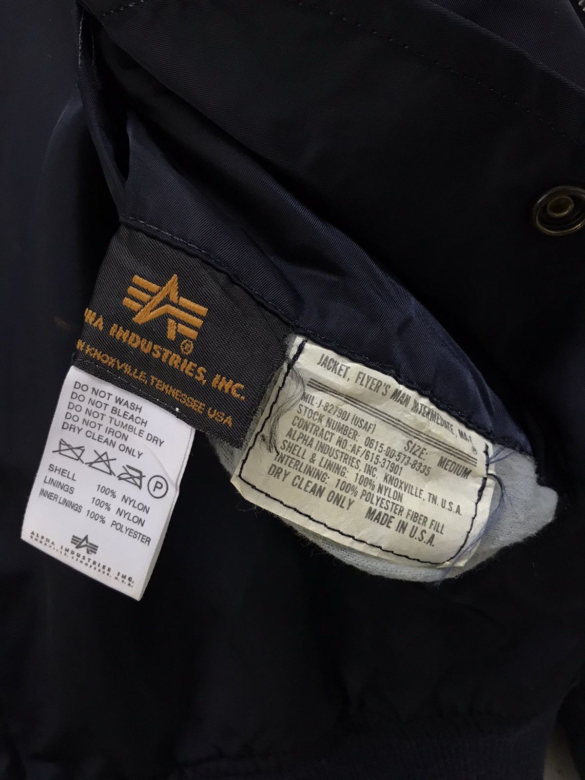 Alpha Industries Vintage Alpha Industries Leather Bomber MA-1 Jacket Size US M / EU 48-50 / 2 - 10 Thumbnail