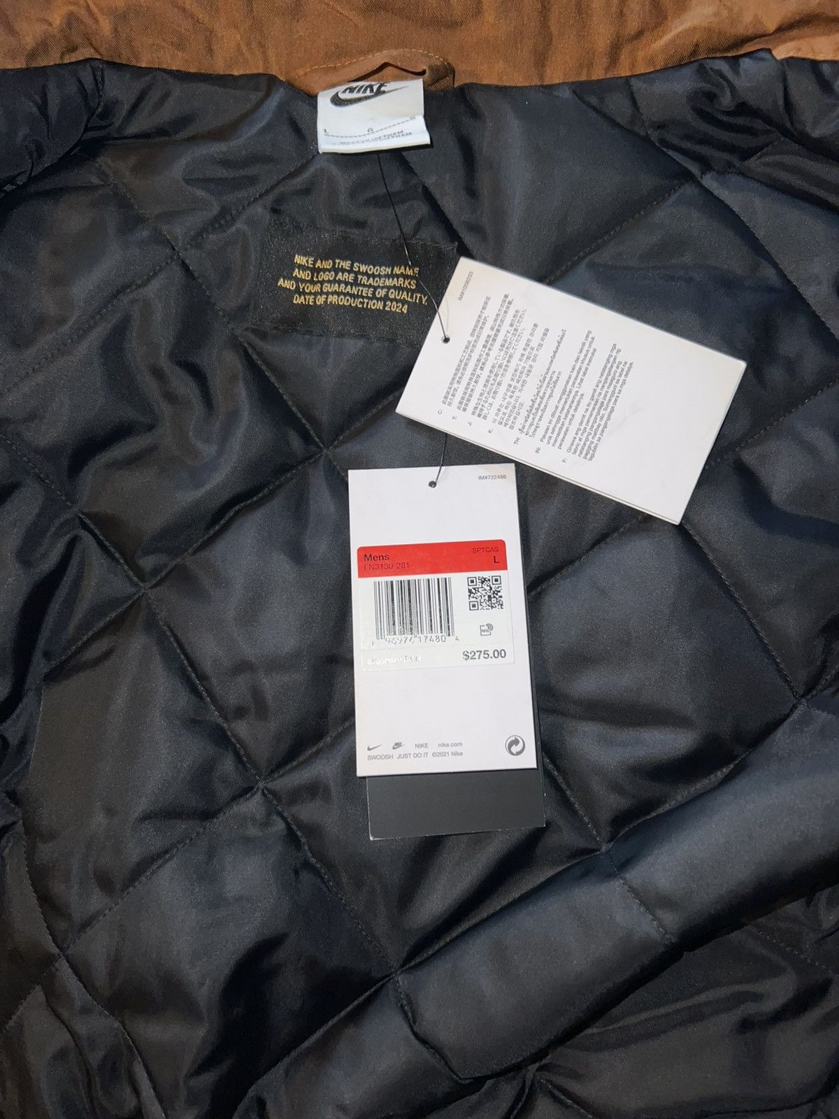 Nike Nike Coat Waxed Brown Size US L / EU 52-54 / 3 - 3 Thumbnail