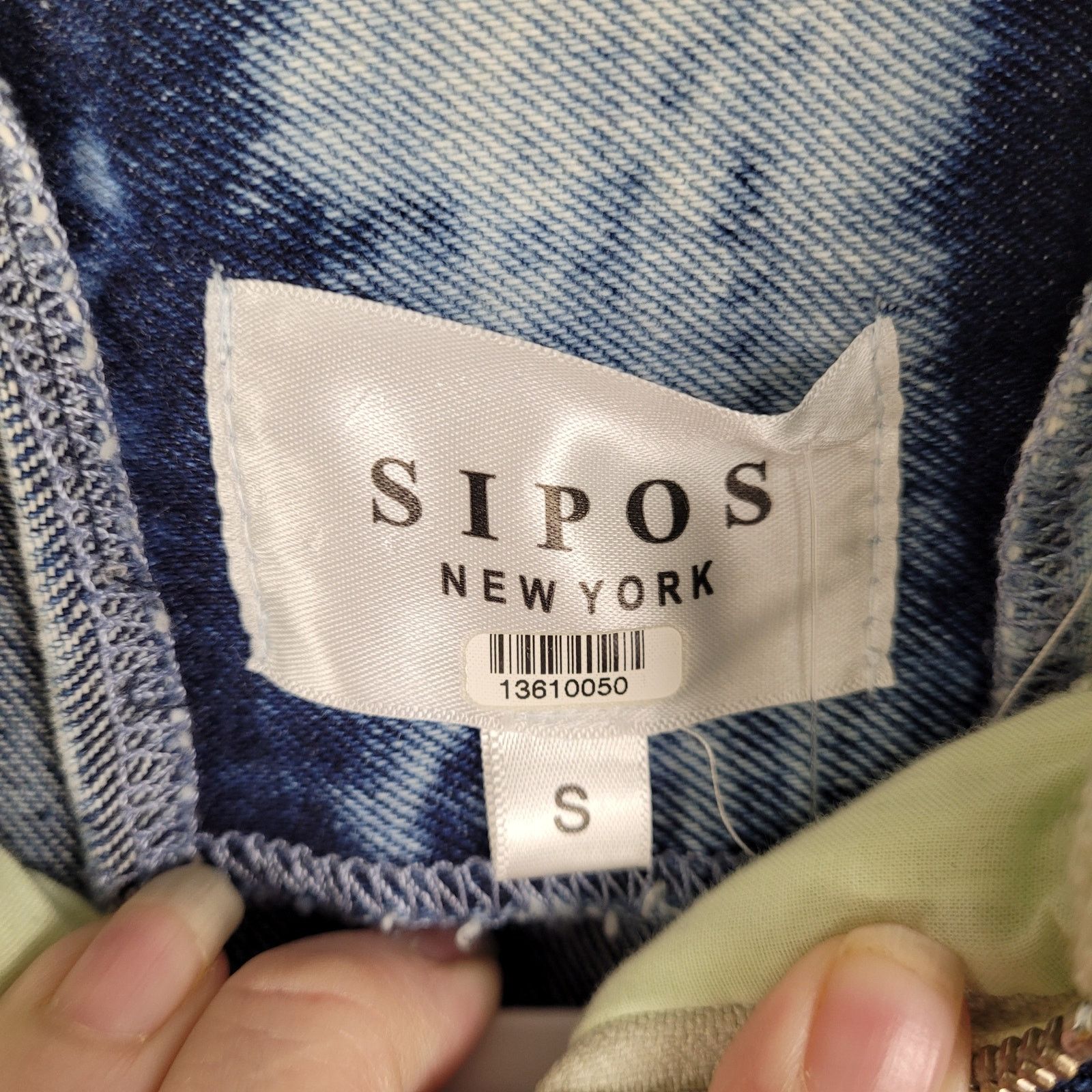 Other Sipos Zinna Acid Wash Hooded Denim Jacket S 90s retro grunge Size S / US 4 / IT 40 - 3 Thumbnail