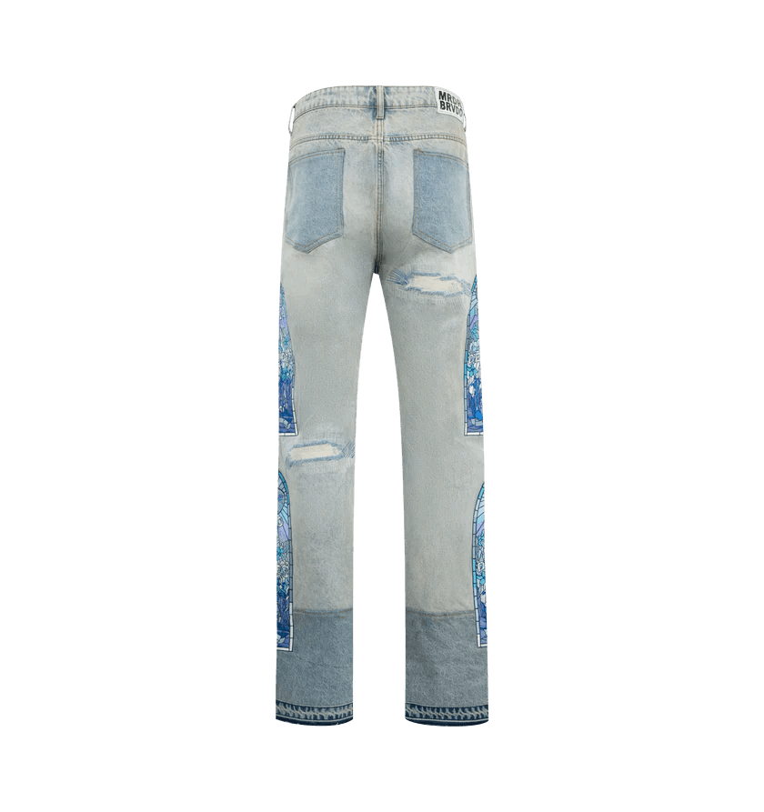 Who Decides War o1h1sh10525 Winter Mechanic Denim in Sky Blue Size US 38 / EU 54 - 2 Thumbnail