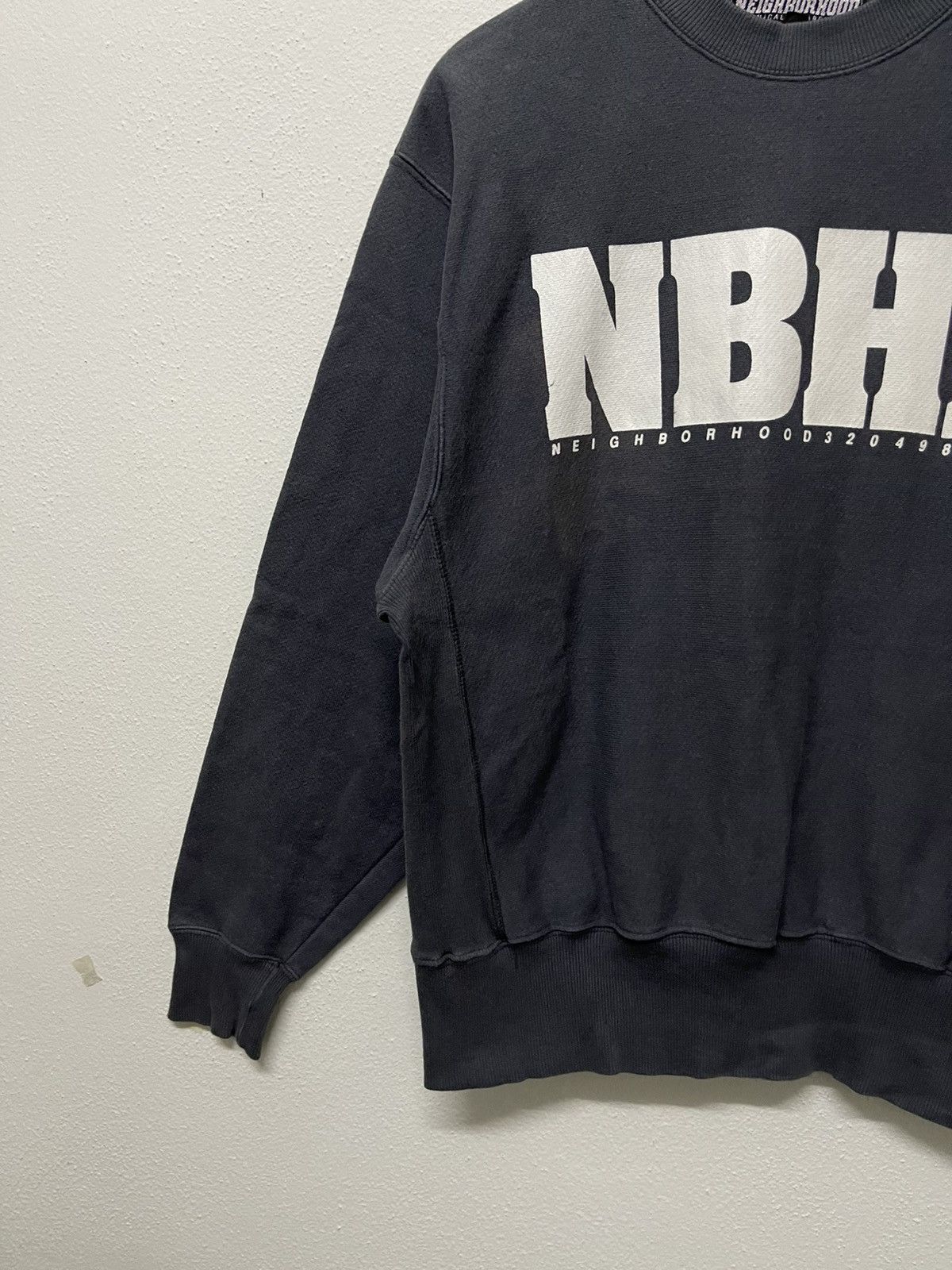 Japanese Brand × Neighborhood × Vintage 90s NEIGHBORHOOD SWEATSHIRT SUN FADED Size US M / EU 48-50 / 2 - 4 Thumbnail