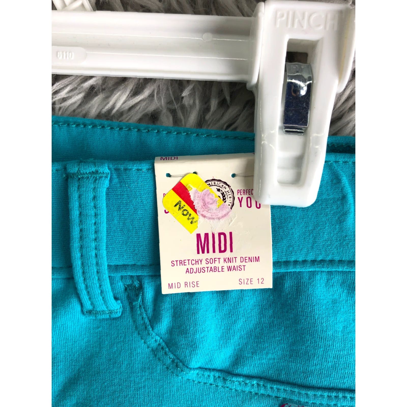 Vintage SO Bermuda Shorts Juniors Size 12 Blue Midi Bermuda Women Casual 5-Pocket Button Fly Cotton Blue Womens Size 34" / US 12 / IT 48 - 5 Thumbnail
