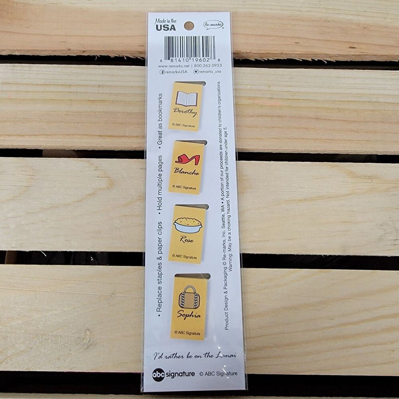 Other Magnetic Page Clips Golden Girls - NEW Size ONE SIZE - 2 Thumbnail