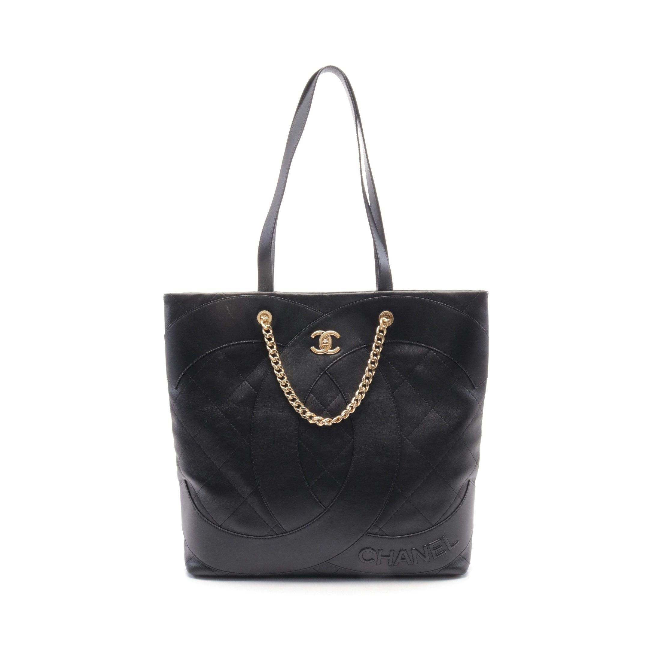 Chanel Chanel Matelasse Shoulder Bag Tote Leather Black Gold Hardware Size ONE SIZE - 1 Thumbnail