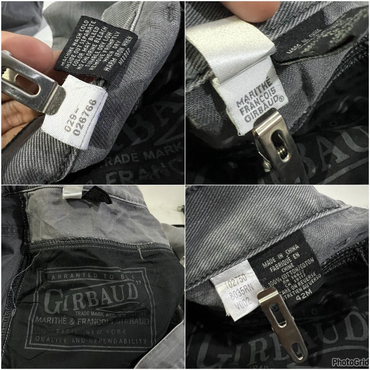 Designer × Marithe + Francois Girbaud Marithe Francois Girbaud Grey Loose Fit Baggy Jeans Size US 42 / EU 58 - 13 Thumbnail