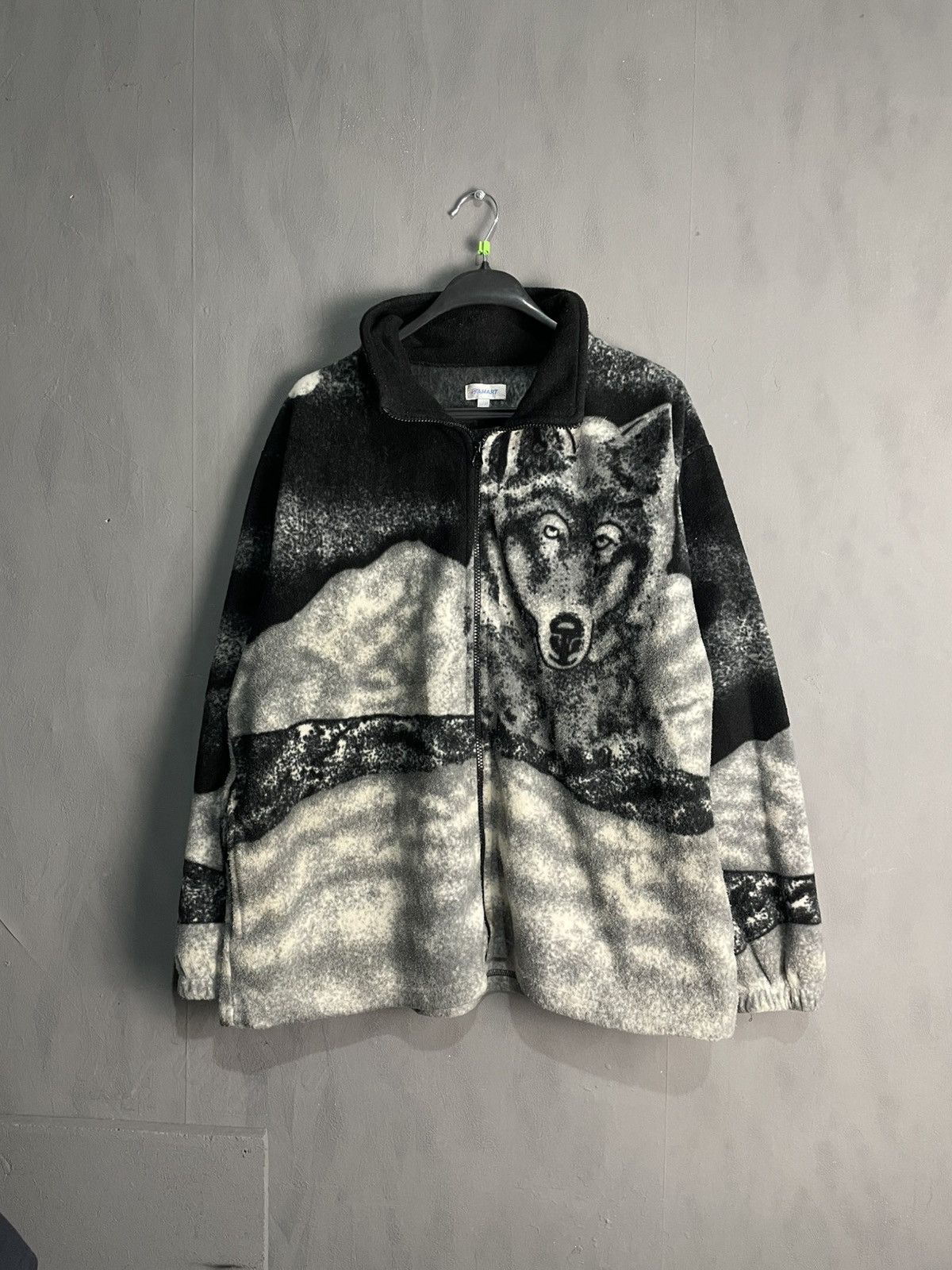 Vintage Vintage Wolves🐺 Sherpa Fleece Jacket Sweater Sweatshirt Size US L / EU 52-54 / 3 - 1 Thumbnail
