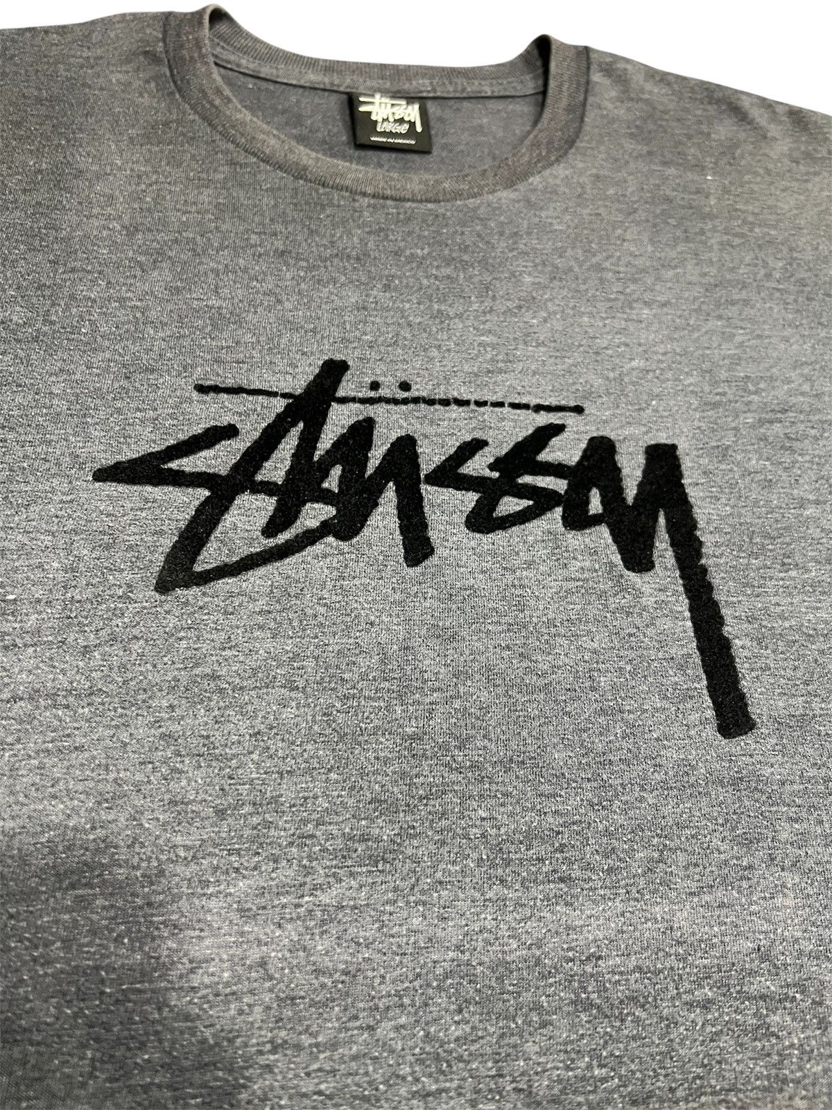 Stussy Stussy Logo T-Shirt Grey Size US L / EU 52-54 / 3 - 3 Thumbnail
