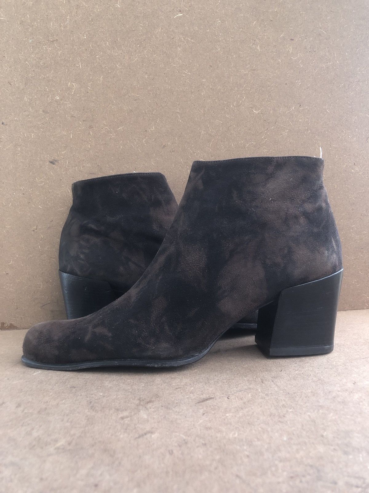 Prada × Vintage Vtg Prada Brown Suede Leather Women’s Ankle Boots Size 39 Size US 9 / IT 39 - 2 Thumbnail
