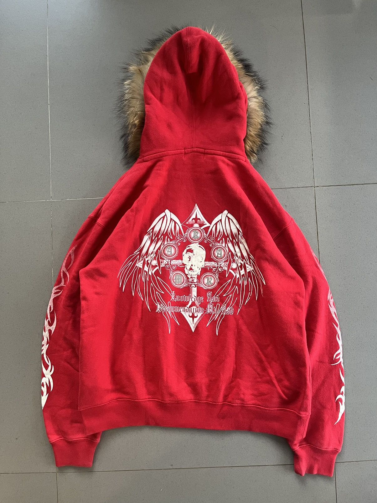 If Six Was Nine JAPANESE KARMA SEDITIONARIES GOTHIC POEM FUR HOODIE PUNK Size US M / EU 48-50 / 2 - 2 Thumbnail