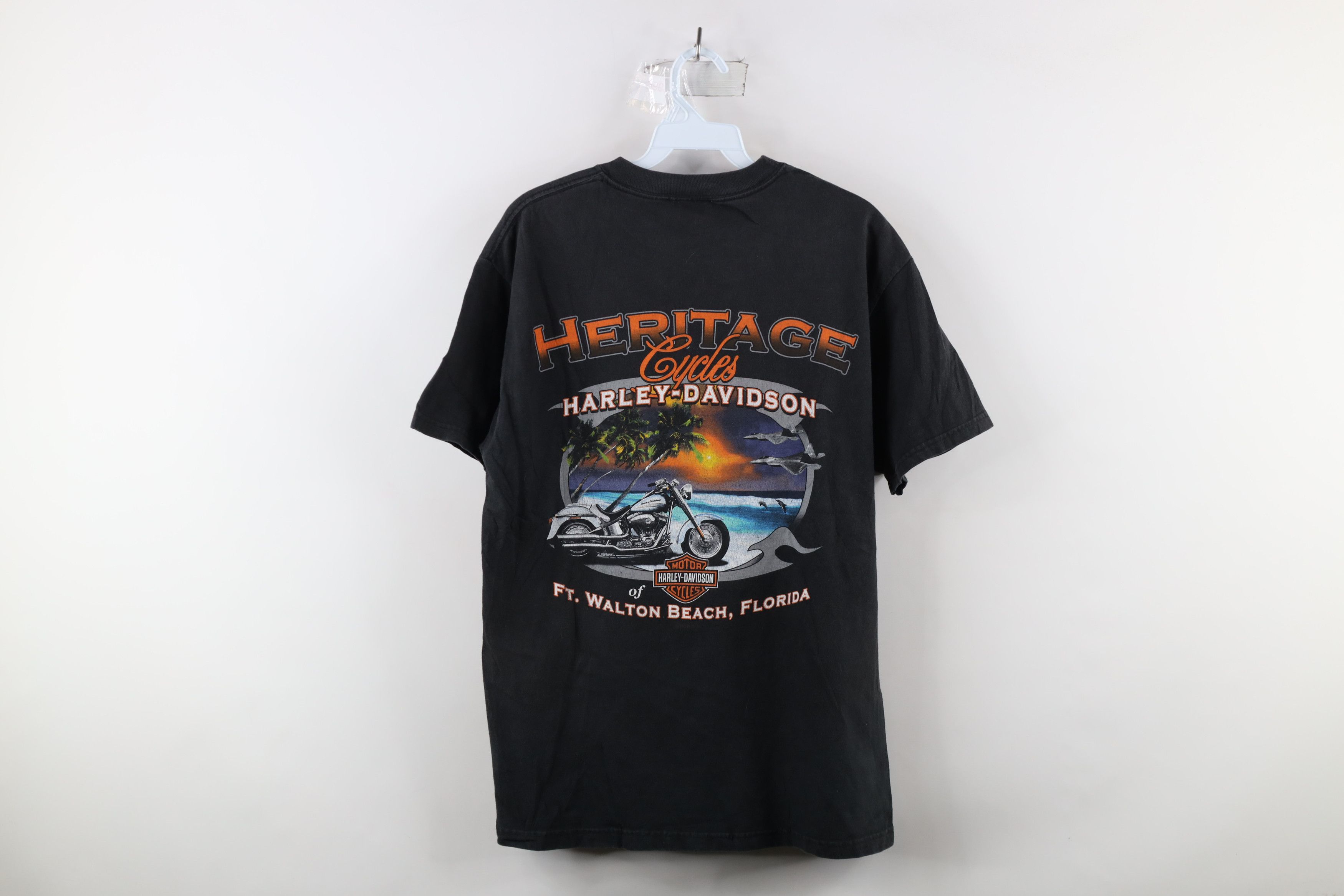 Harley Davidson × Vintage Vintage Harley Davidson Spell Out Steel Dragon T-Shirt USA Size US M / EU 48-50 / 2 - 8 Thumbnail