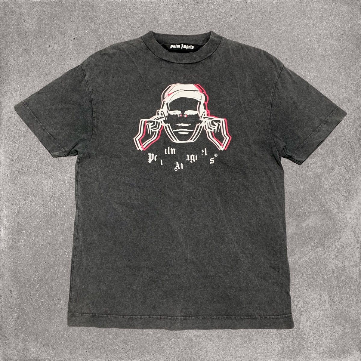 Palm Angels Palm Angels Small Factory Records Vintage Grey Tee Size US S / EU 44-46 / 1 - 1 Thumbnail