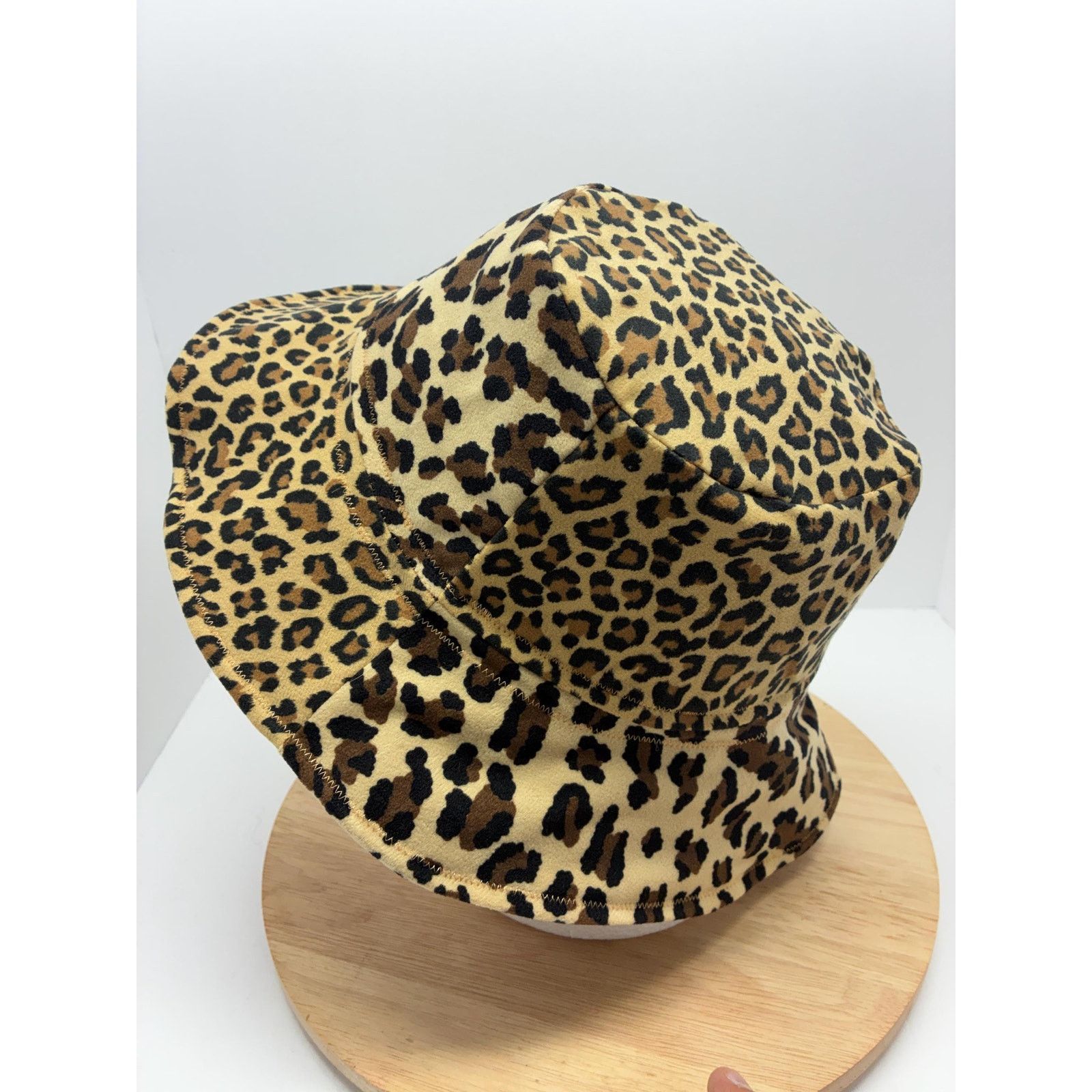 Other Leopard Print Bucket Hat – Large – Felt Lined, Soft Size ONE SIZE - 4 Thumbnail