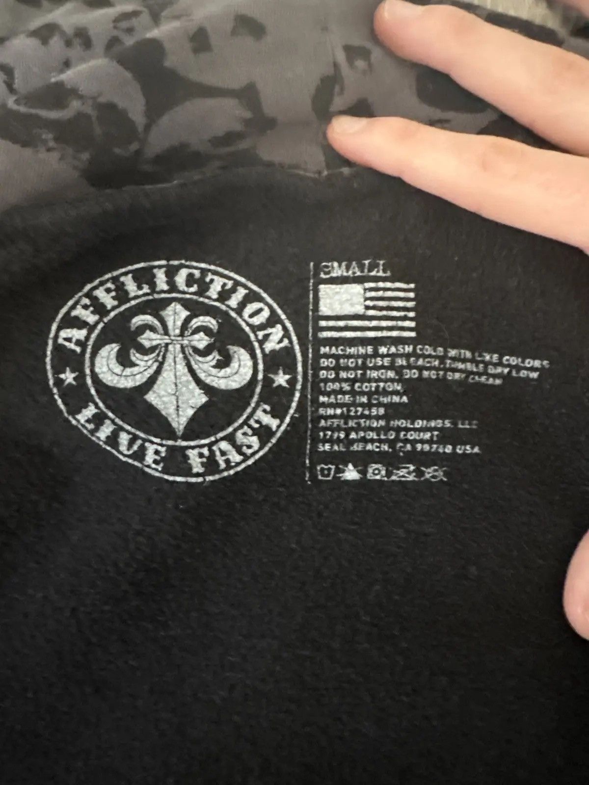 Ken Carson Ken Carson x Affliction Zip up Hoodie size small Size US S / EU 44-46 / 1 - 6 Thumbnail