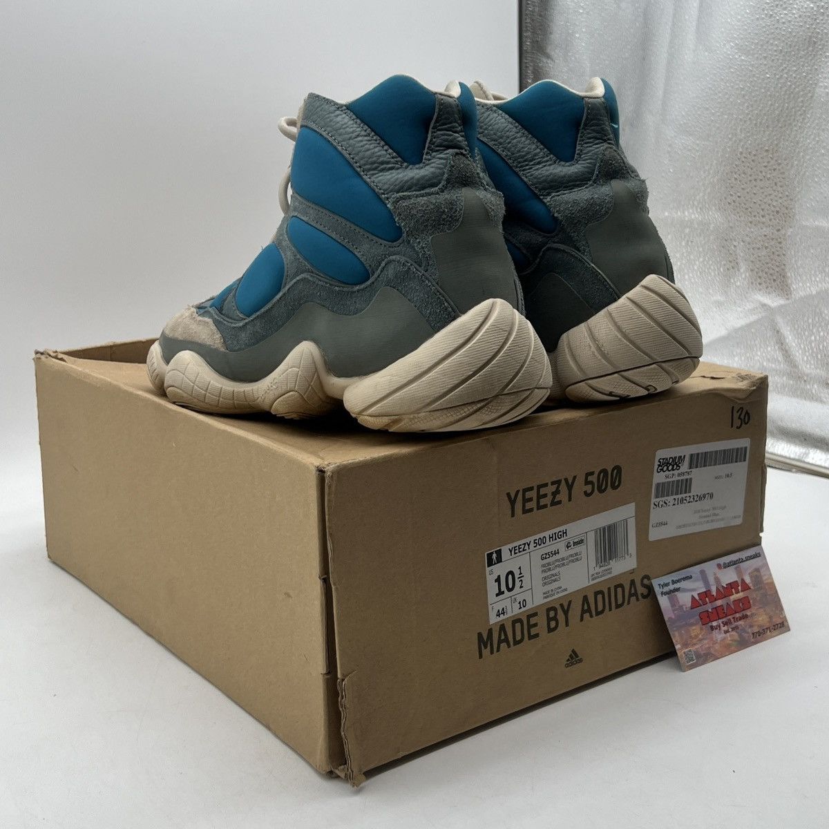 Adidas Yeezy 500 high frosted blue Size US 10.5 / EU 43-44 - 4 Thumbnail