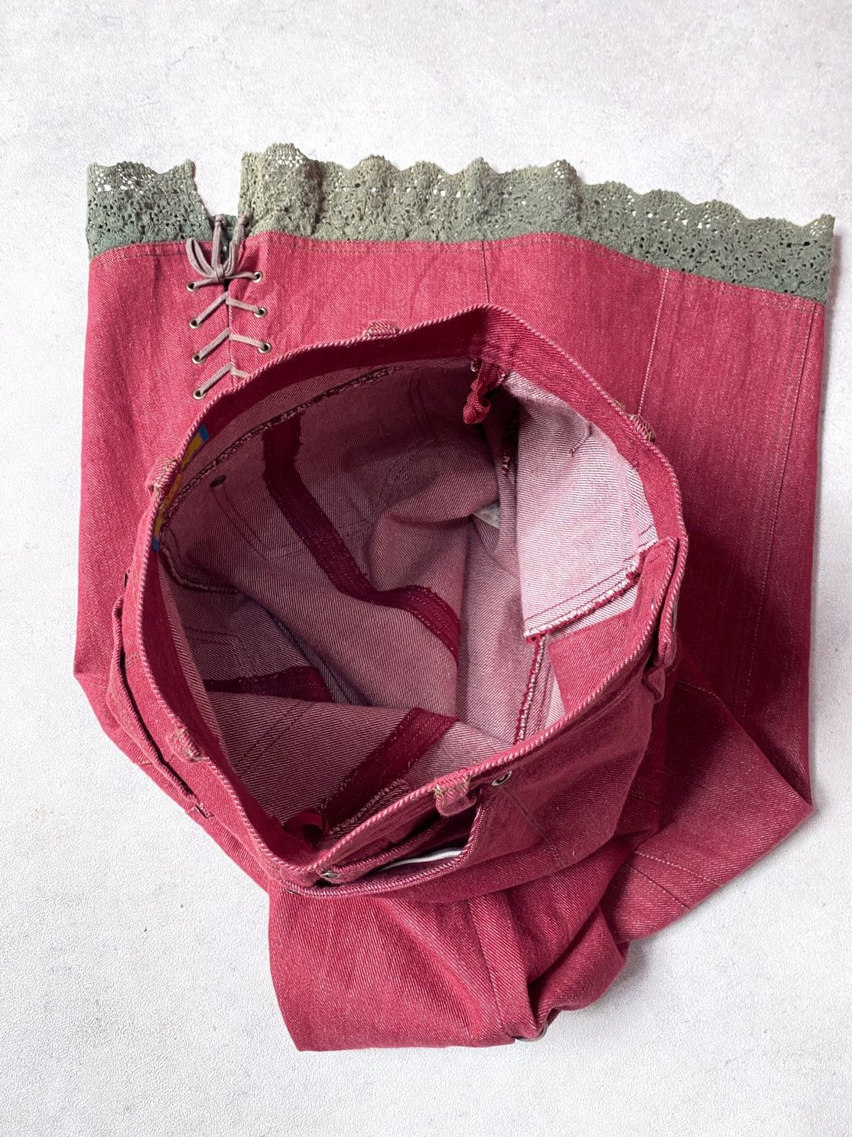 If Six Was Nine Vintage Y2K Betty’s Blue Shinji Abe Burgundy Maxi Skirt Size 28" / US 6 / IT 42 - 14 Thumbnail